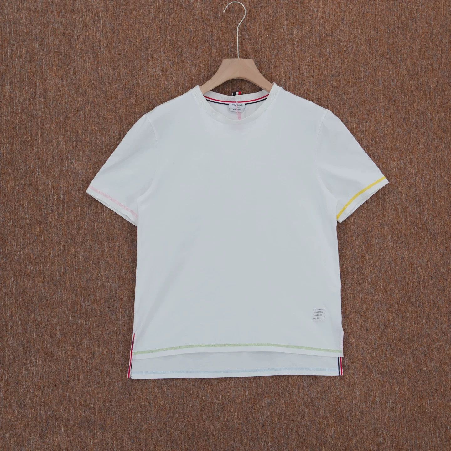 Thom Browne THOM BROWNE Colored Stitch Short-Sleeve T-Shirt Size US S / EU 44-46 / 1 - 1 Thumbnail