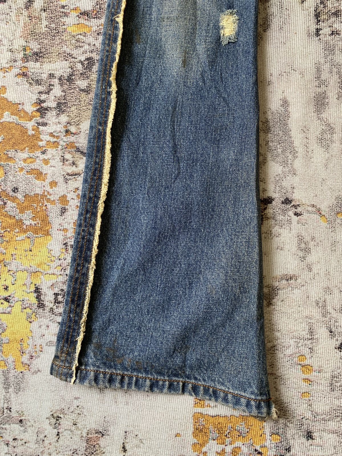 Japanese Brand Philodox Distressed Flare Denim Size US 31 - 4 Thumbnail