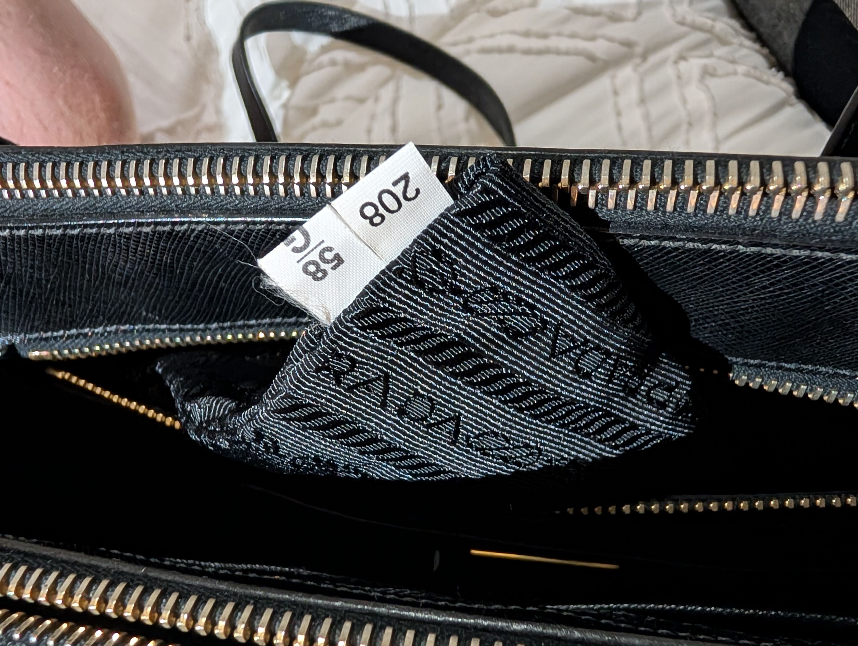 Prada PRADA Black Saffiano Top Handle Bag Size ONE SIZE - 7 Thumbnail