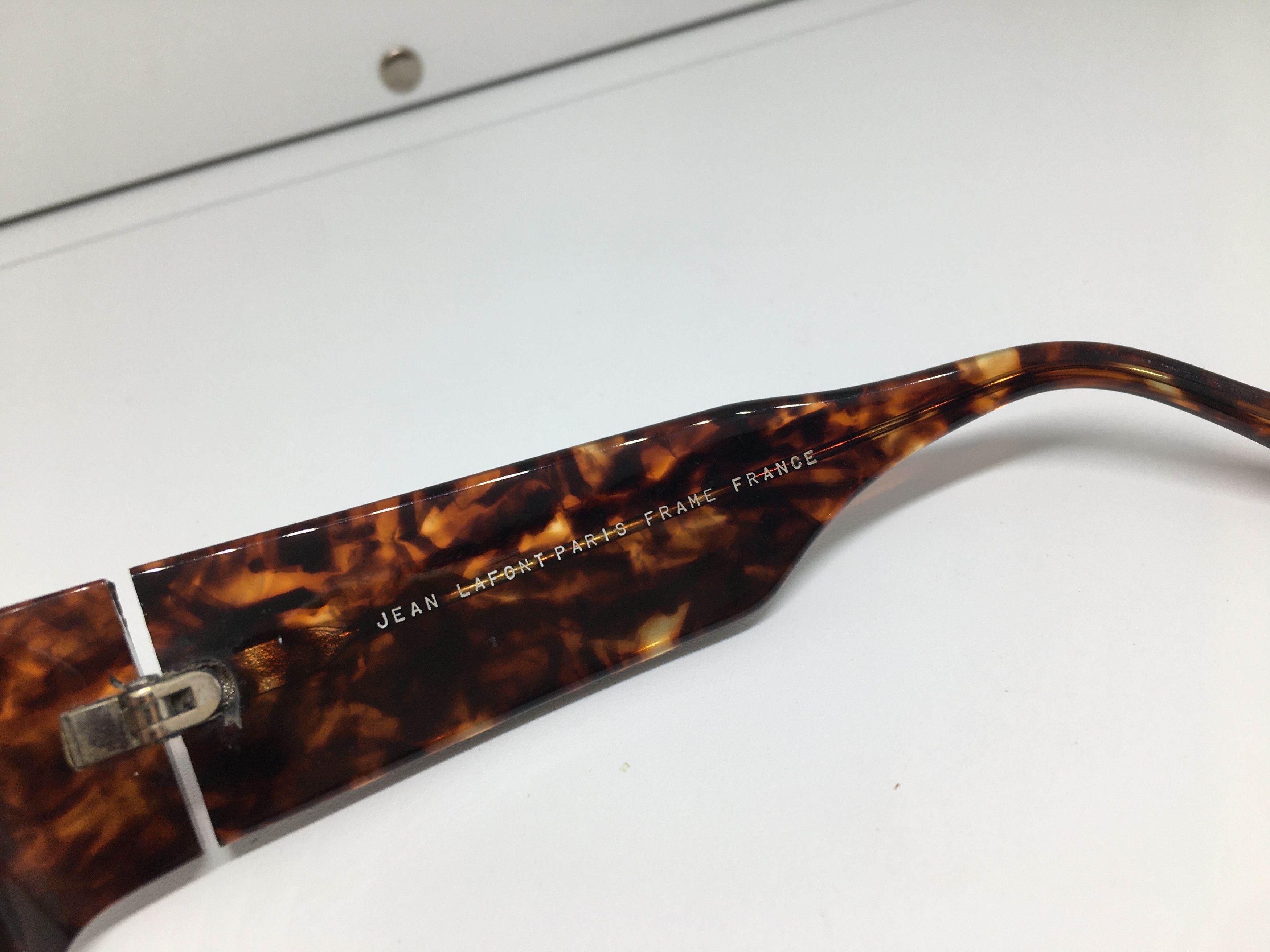 Vintage Vintage Jean Lafont Paris Tortoise Sunglasses Frame France Size ONE SIZE - 4 Thumbnail