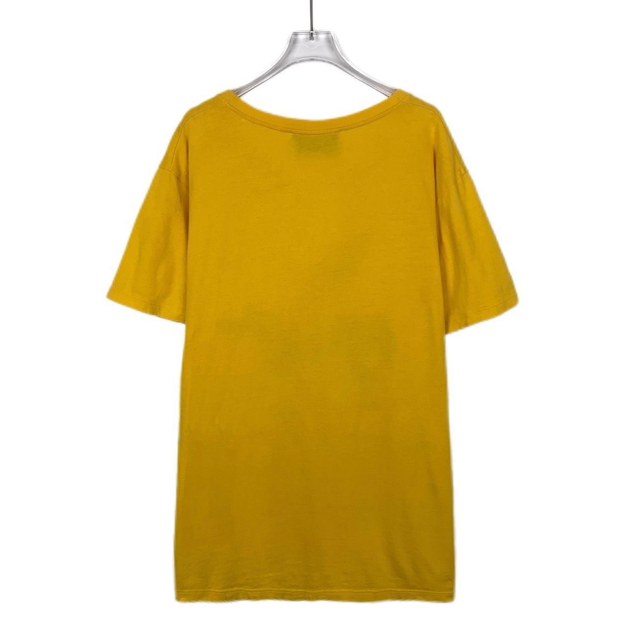 Gucci Gucci Logo Print Round-Neck Yellow Cotton Short-Sleeved T-Sh Size US S / EU 44-46 / 1 - 8 Thumbnail