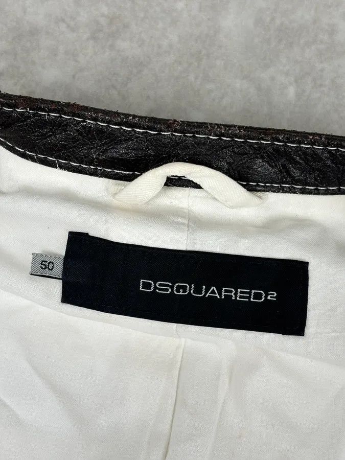 Dsquared2 SS2008 Dsquared2 White Asymmetrical Nylon Contrast Stitch Jacket Size US M / EU 48-50 / 2 - 9 Thumbnail