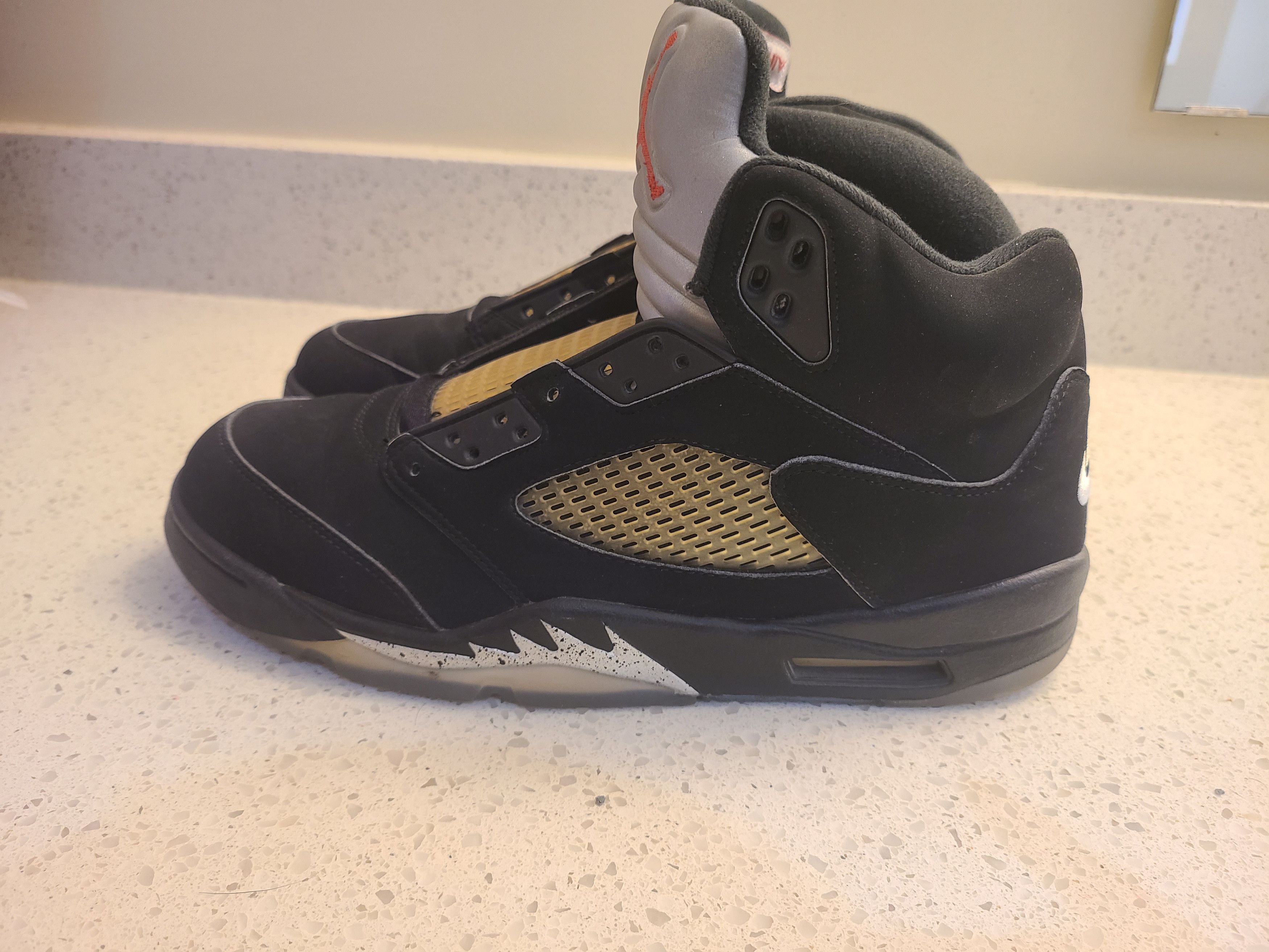 Jordan Brand Jordan 5 Retro OG Black Metallic Size US 11 / EU 44 - 8 Thumbnail