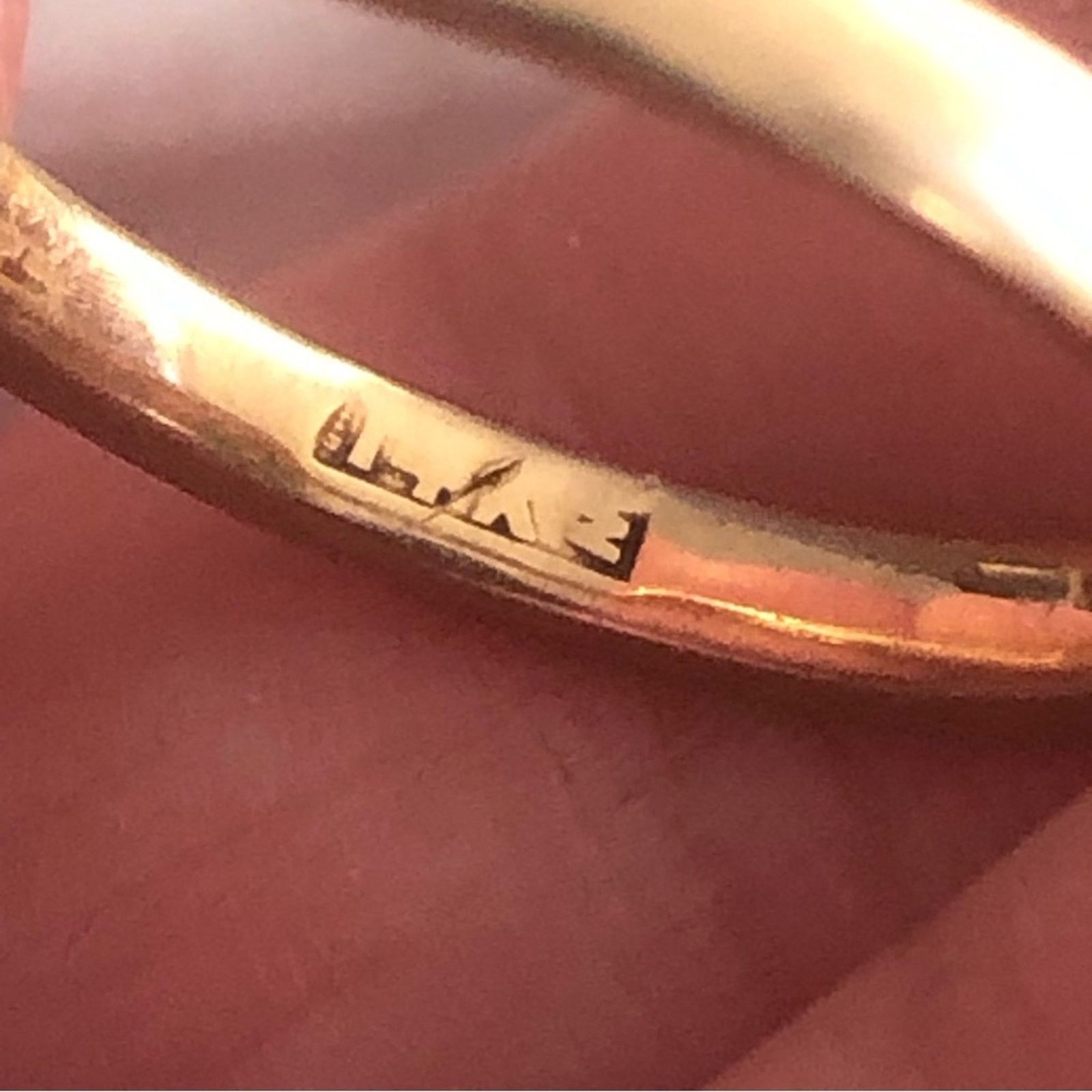 Jewelry Antique 1900s JR Woods 14k gold wedding band Size ONE SIZE - 6 Thumbnail