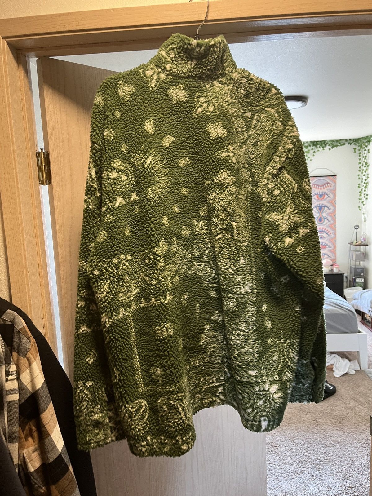 Other Green bandana sherpa fleece jacket Size US XL / EU 56 / 4 - 2 Thumbnail