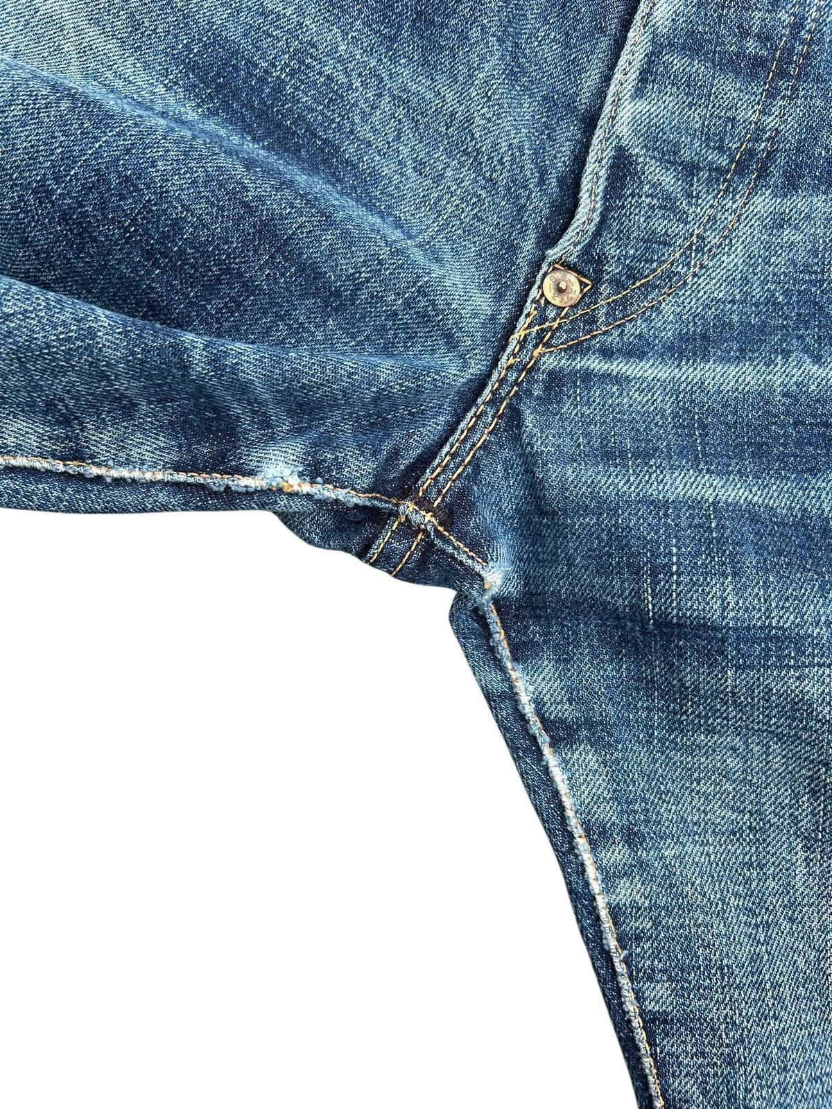 Evisu Vintage Evisu Selvedge Distressed Repair Denim Jeans Size US 33 - 12 Thumbnail
