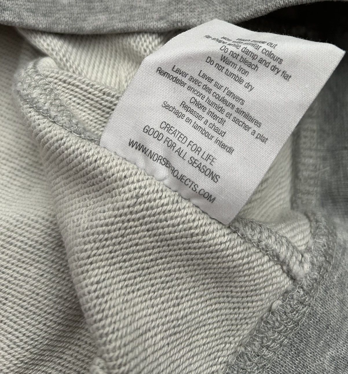 Norse Projects Norse Projects Ketel NP Wave Logo Gray Crewneck Sweatshirt Size US M / EU 48-50 / 2 - 9 Thumbnail