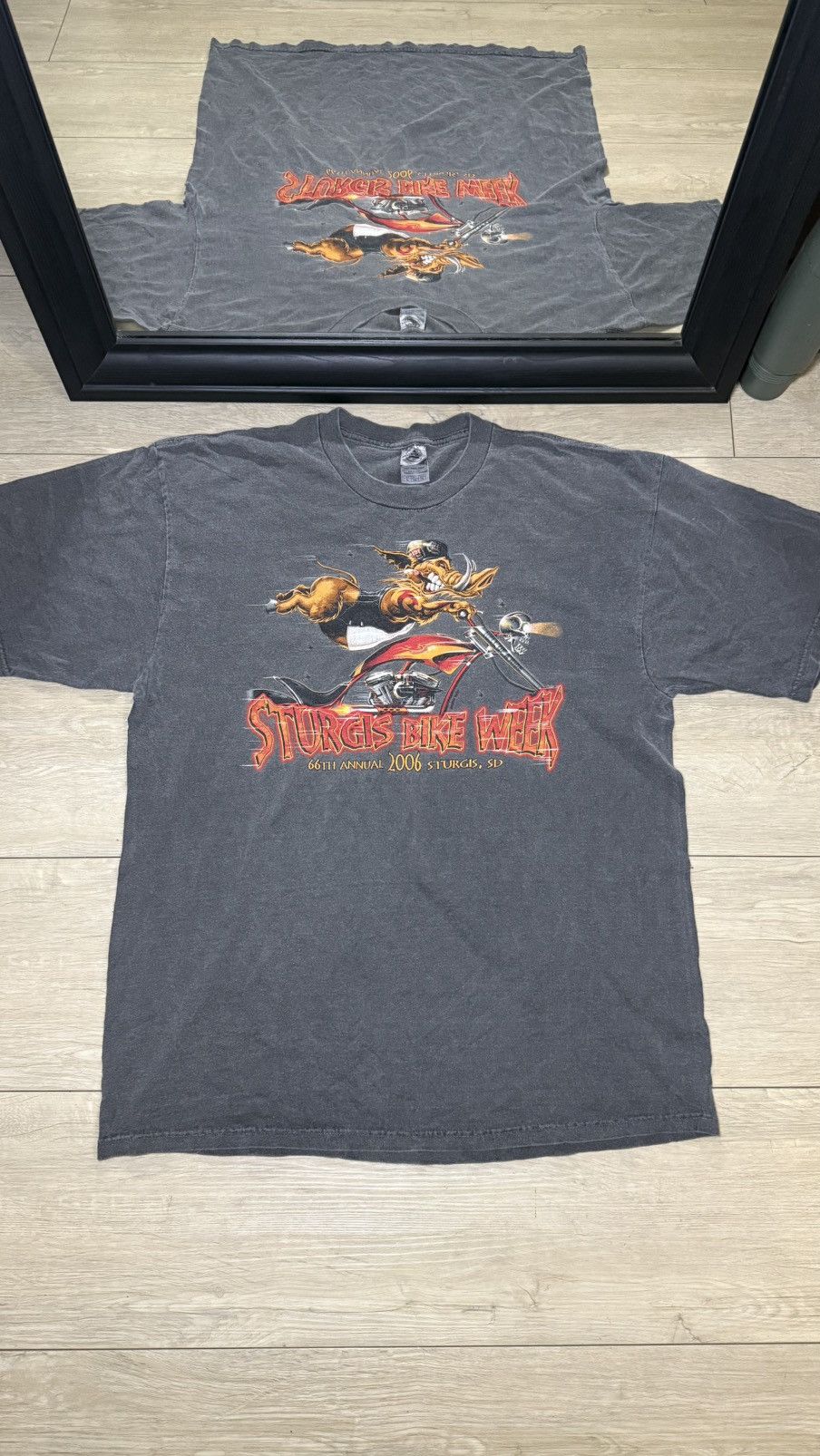 Harley Davidson Vintage / Y2K 2006 Sturgis Bike Week Hog Riding A Chopper Size US XL / EU 56 / 4 - 1 Thumbnail