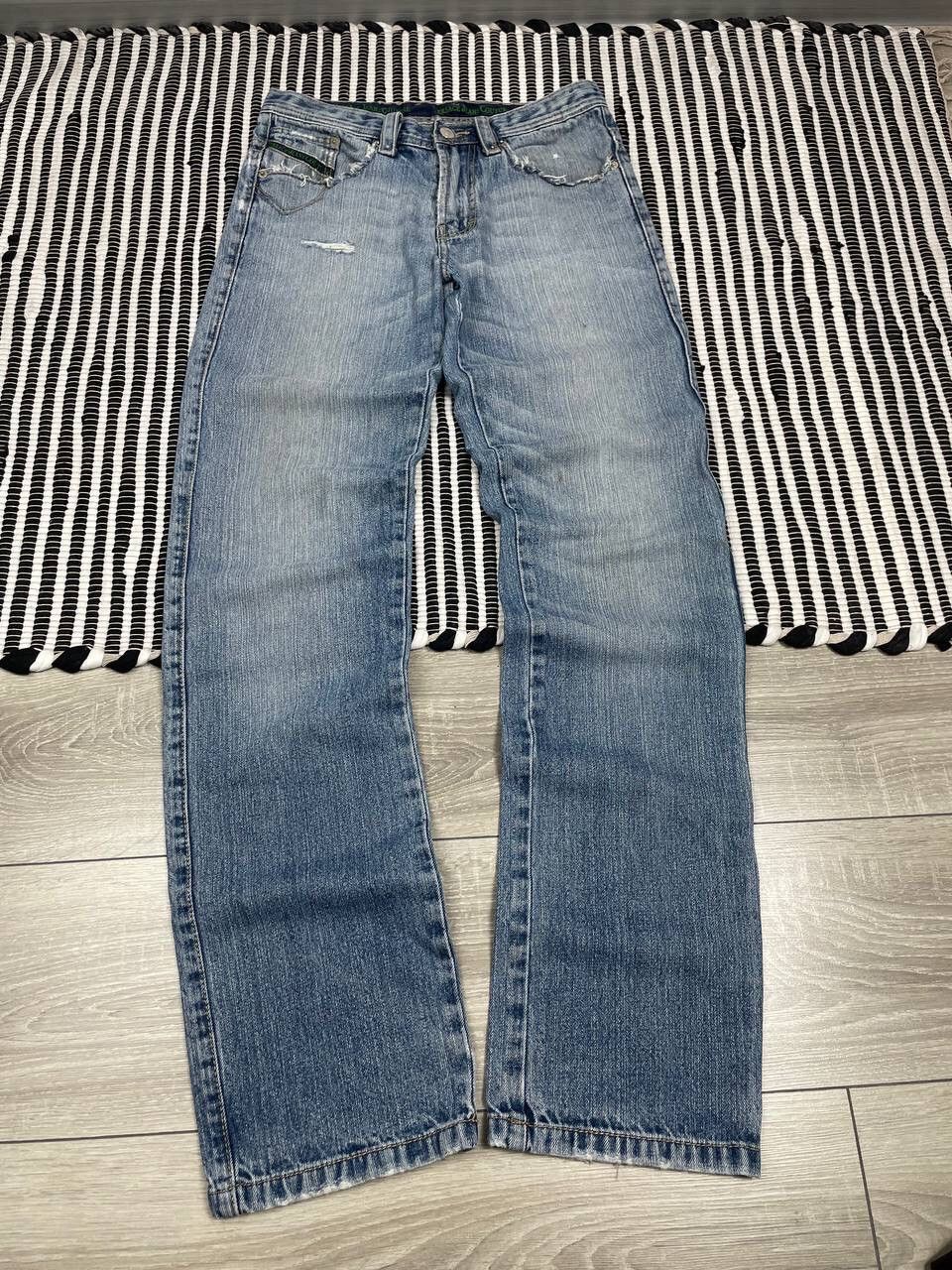 Japanese Brand × Versace Jeans Couture × Vintage Vintage Versace Jeans Couture Distressed Denim Pants Y2K Size US 30 / EU 46 - 6 Thumbnail