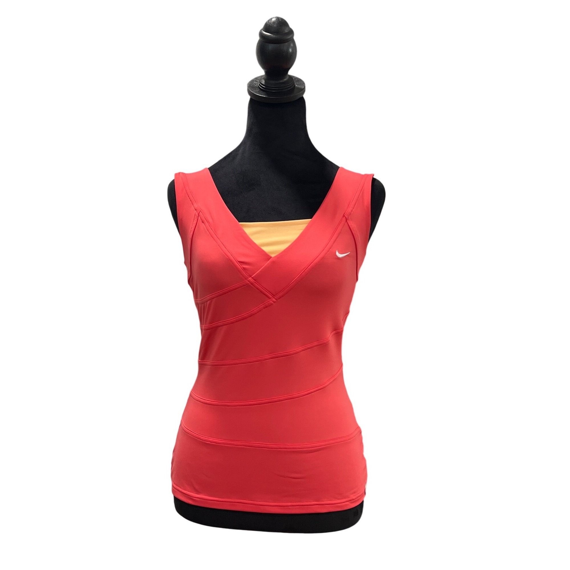 Nike Nike Dri-Fit Coral Athletic Tank Top With Built-In Yellow Br Size S / US 4 / IT 40 - 1 Thumbnail