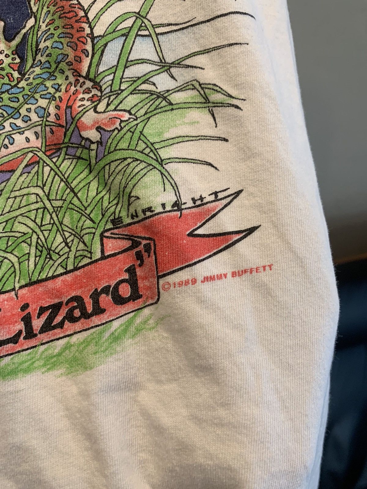 Band Tees *RARE* Vintage 1989 Jimmy Buffett Off To See Lizard T-Shirt Size US M / EU 48-50 / 2 - 3 Thumbnail