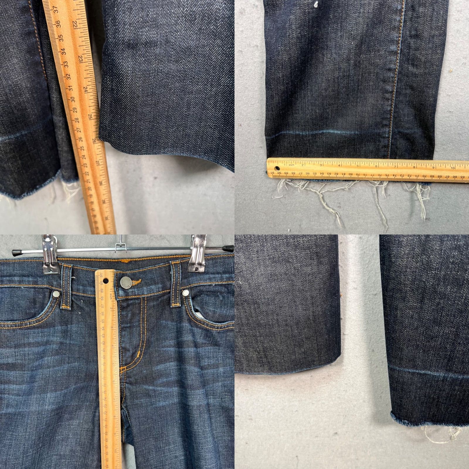 Vintage We The People Womens Jeans Bootcut 5-Pocket Design Dark Wash Size 29 Blue Denim Stretch Cotton Lycra Size 29" - 8 Thumbnail