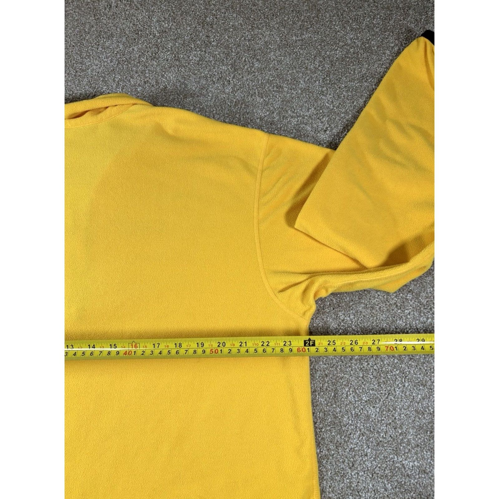 Nike VINTAGE Nike Fleece Quarter Zip Therma-Fit Long Sleeve Yellow Swoosh Mens Large Sweatshirt Size US L / EU 52-54 / 3 - 7 Thumbnail