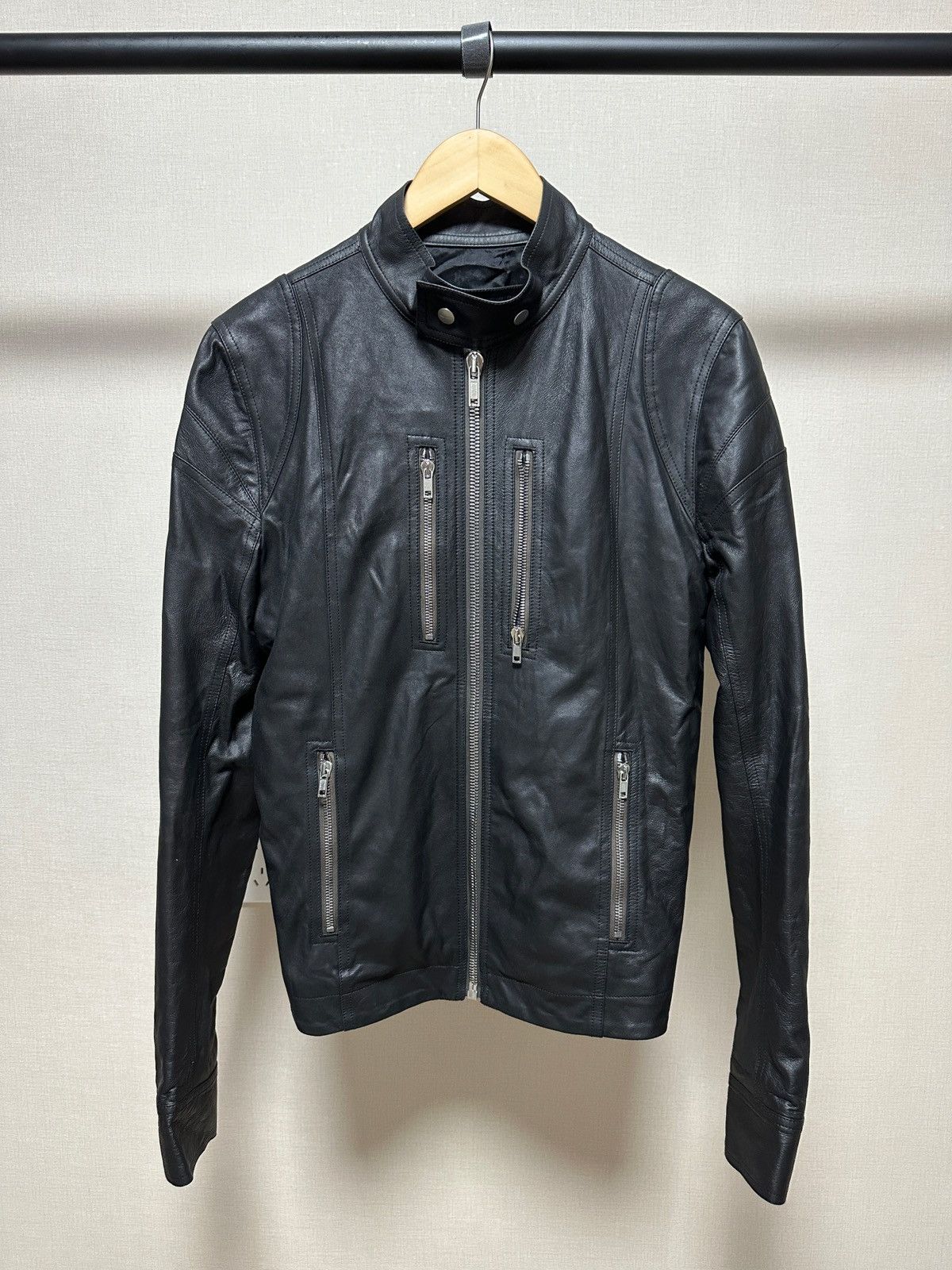 Rick Owens Rick Owens SS21 Black PHLEGTHON IES leather jacket Size US S / EU 44-46 / 1 - 1 Thumbnail