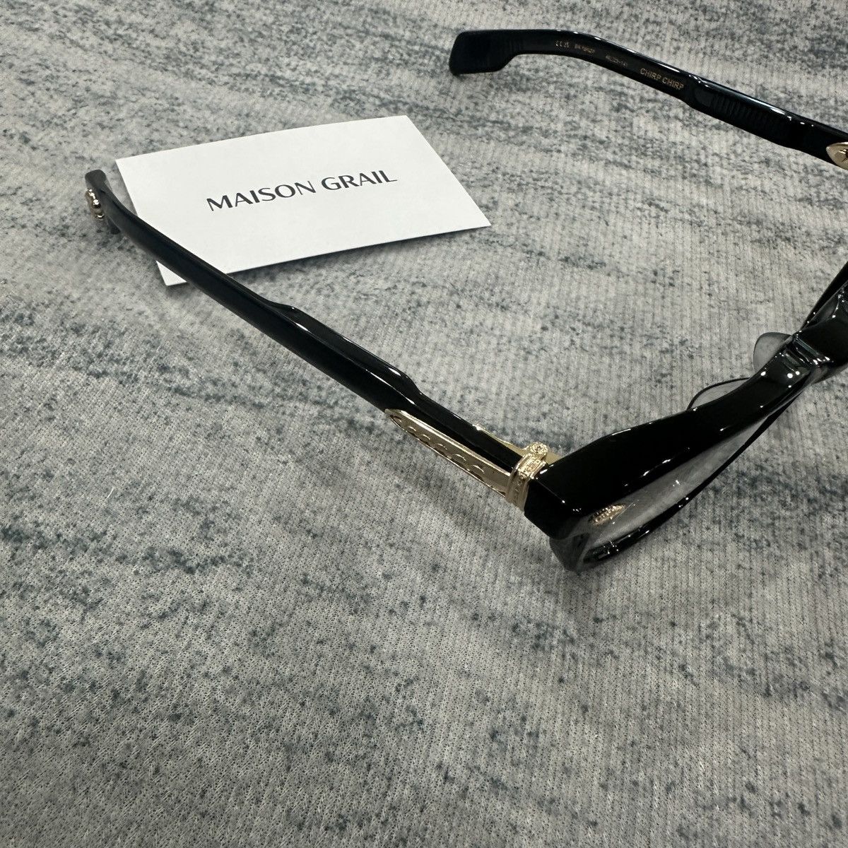Chrome Hearts CHROME HEARTS CHIRP CHIRP BLACK-18KGP EYEGLASSES Size ONE SIZE - 6 Thumbnail
