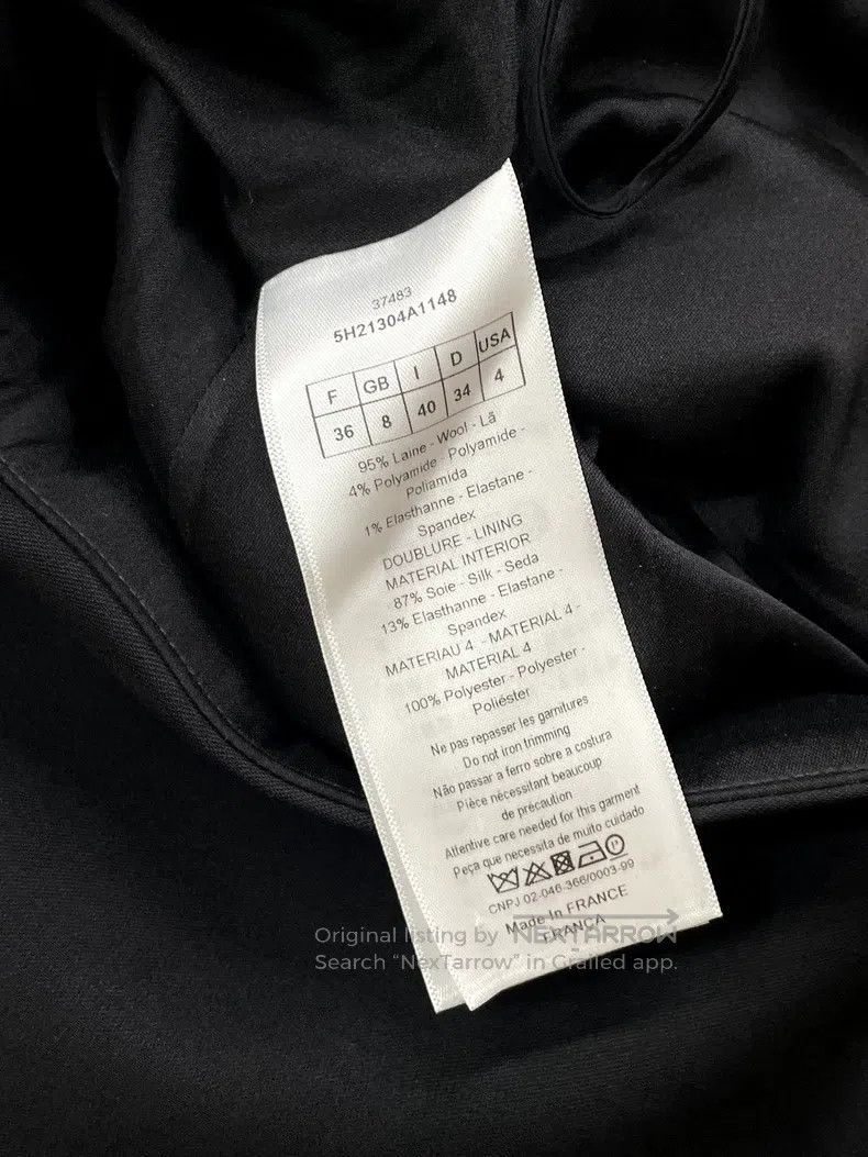 Dior Dior Black irregular skirt Size 24" / US 00 / IT 34 - 5 Thumbnail