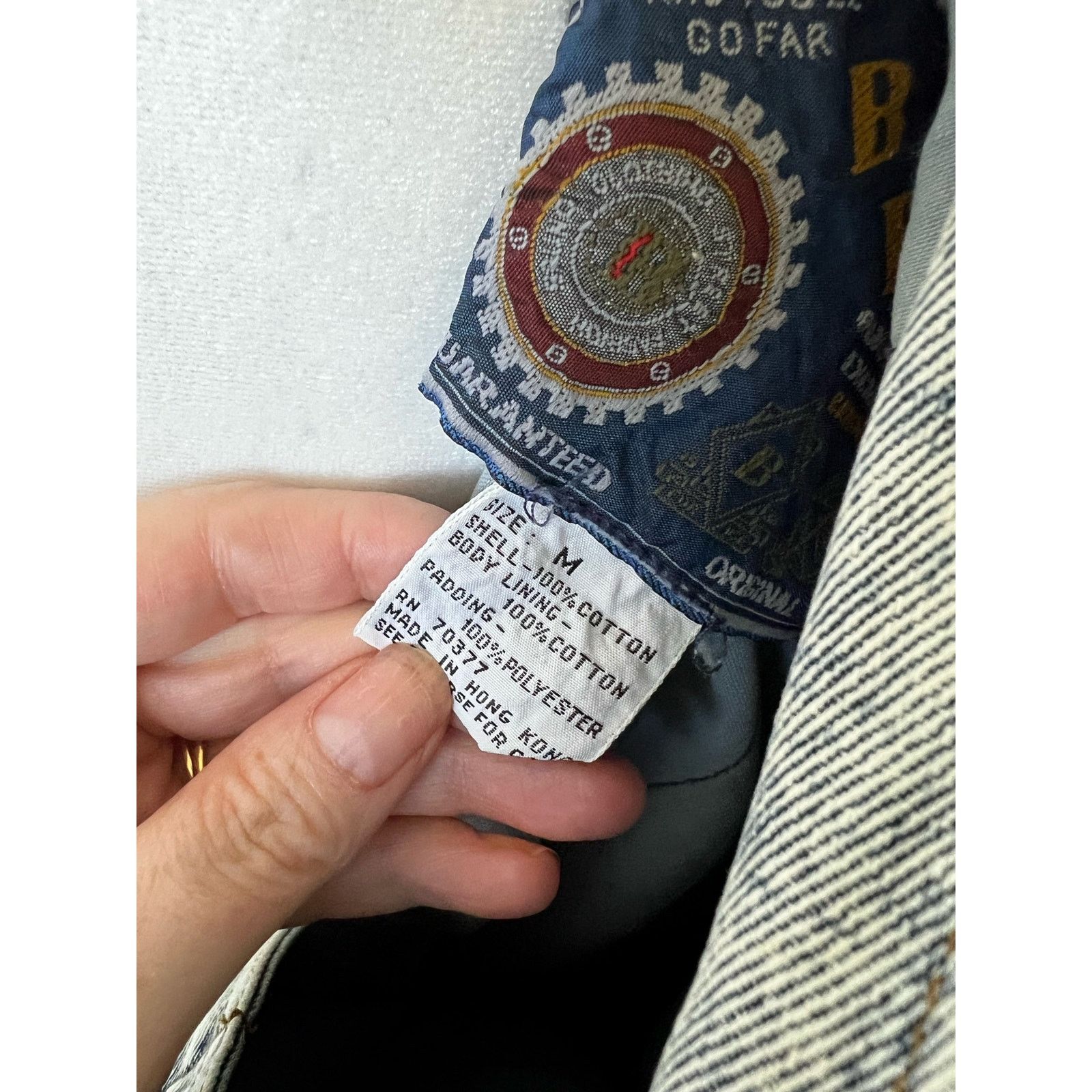 Vintage RARE Bruno 80s Acid Wash Denim Bomber size Medium Size US M / EU 48-50 / 2 - 5 Thumbnail