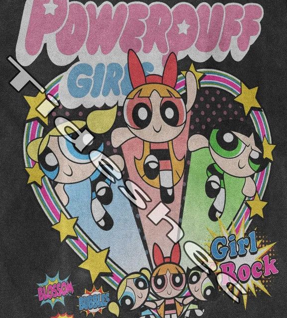 Anime × Japanese Brand Streetwear Anime Cartoon Powerpuff Girls Size US XL / EU 56 / 4 - 3 Thumbnail