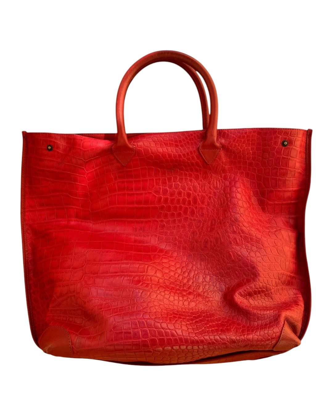 Roberto Cavalli EMBOSSED CROCODILE LEATHER HAND BAG Size ONE SIZE - 2 Thumbnail