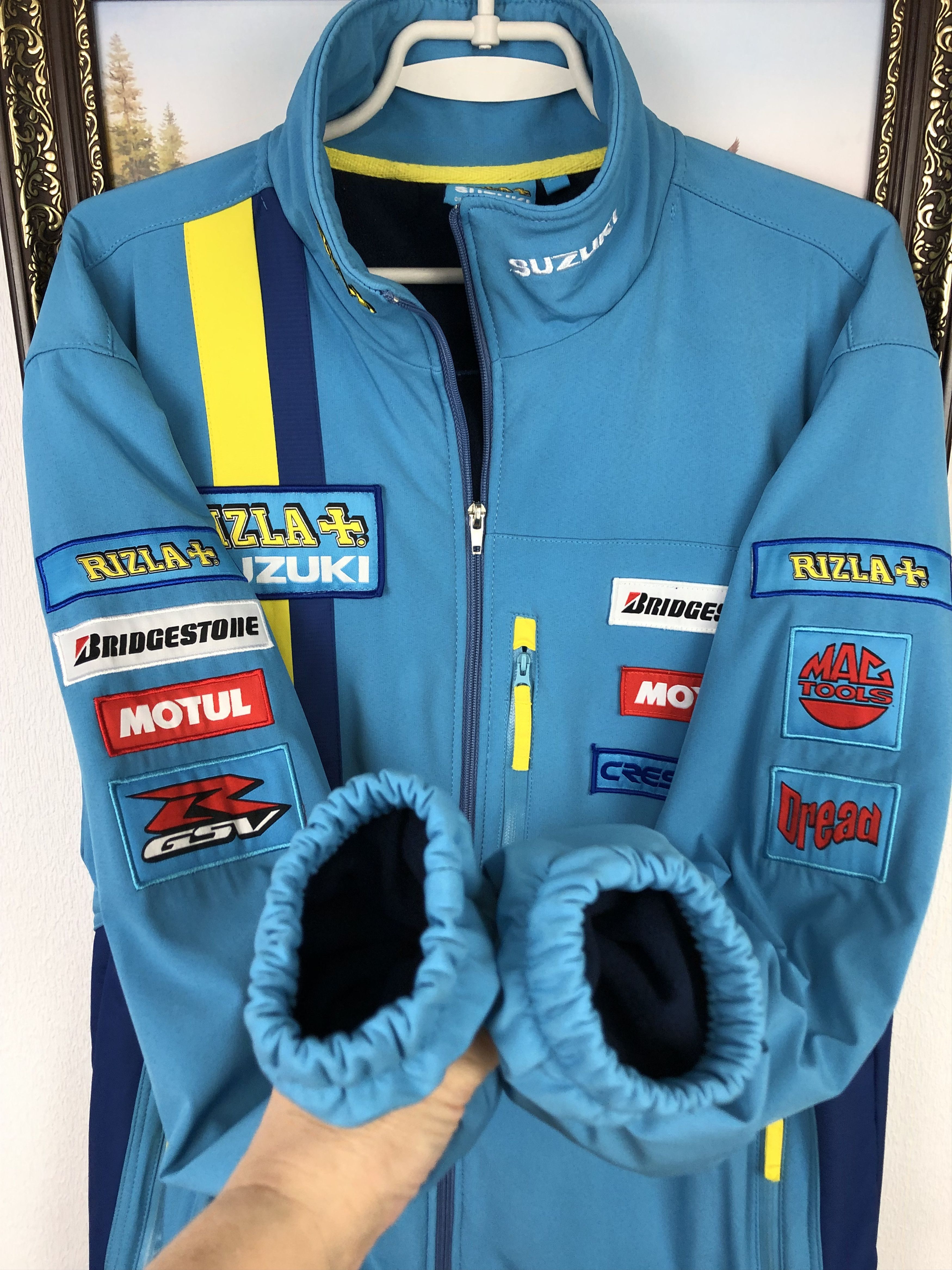Ferrari Authentic Suzuki Rizla Motorcycle Racing Jacket Ferrari Size US XL / EU 56 / 4 - 9 Thumbnail