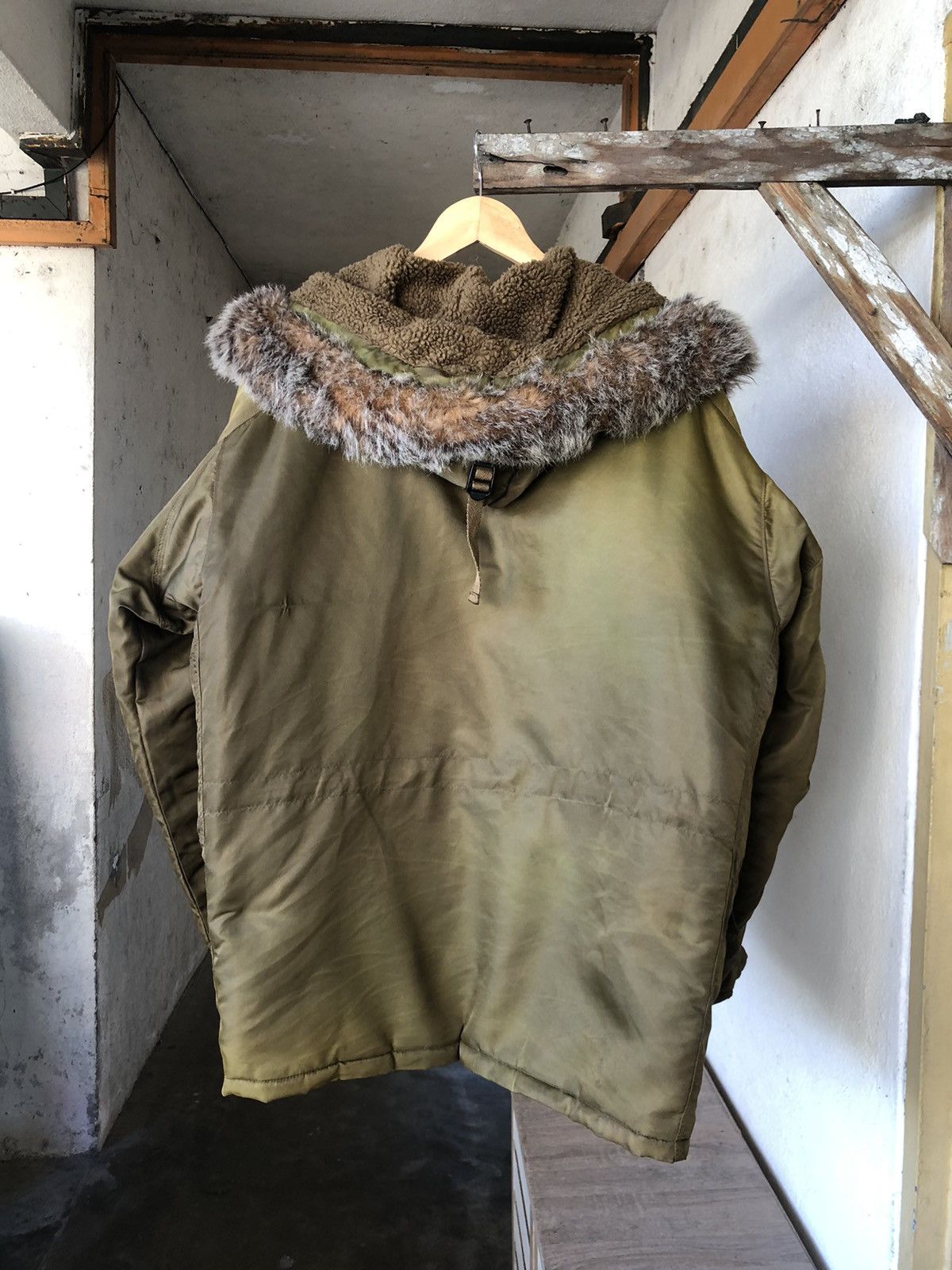 Gap Vintage Gap Snorkel Military Distressed Parka Jacket Size US L / EU 52-54 / 3 - 7 Thumbnail