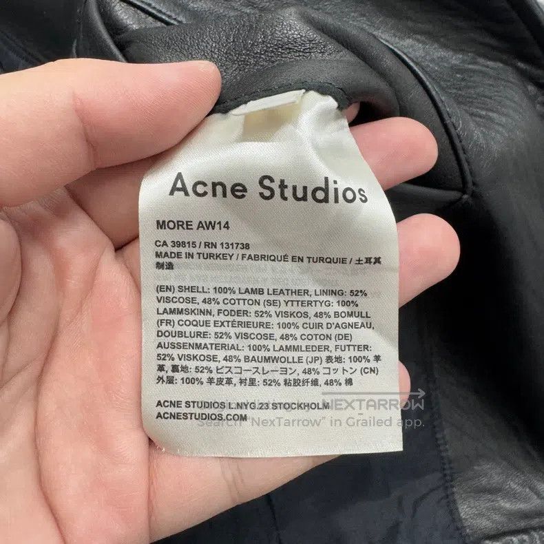Acne Studios Acne Studios Leather Biker Jacket Size XXS / US 00 / IT 34 - 4 Thumbnail