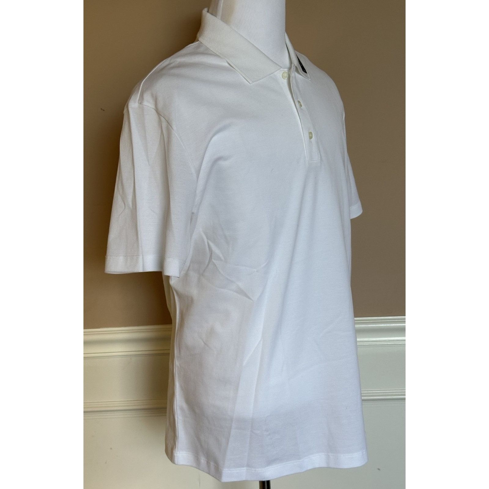 Versace Versace White Piquet Cotton Polo Shirt 2XL 1013906 NWT $800 Size US XXL / EU 58 / 5 - 4 Thumbnail