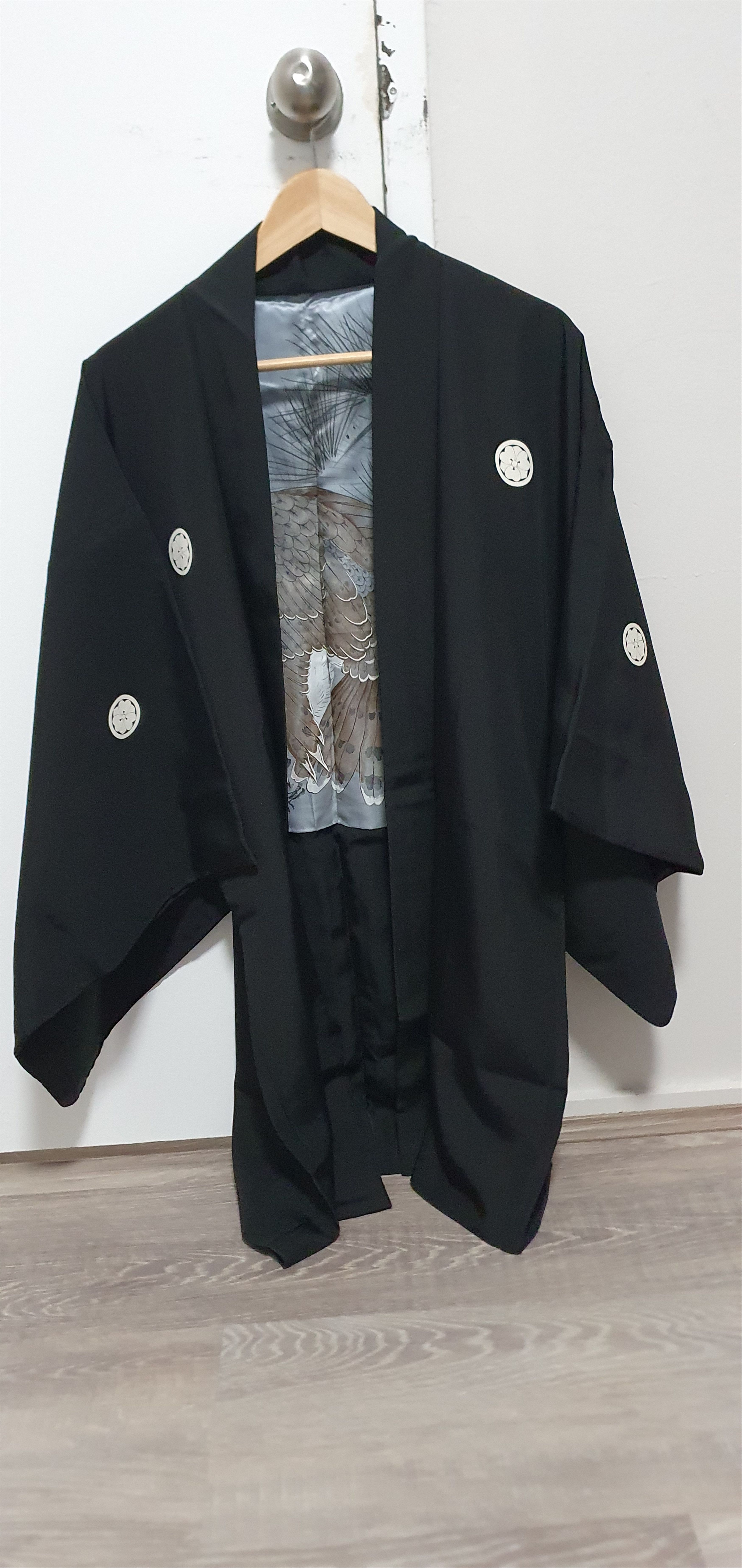 Japanese Brand Men's Haori/Kimono Jacket Japanese Sparrow Hawk Size US M / EU 48-50 / 2 - 2 Thumbnail