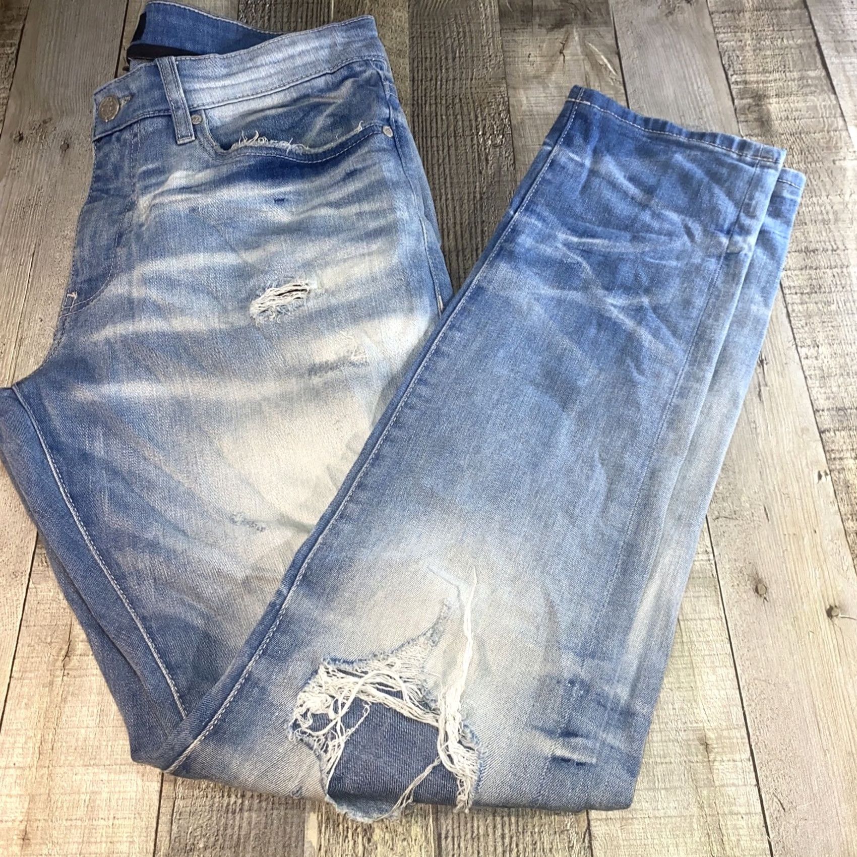 Jordan Craig Jordan Craig Jeans 32x32 White Stone Washed Straight Zipper Men Regular Inseam 32 Size US 32 / EU 48 - 2 Thumbnail