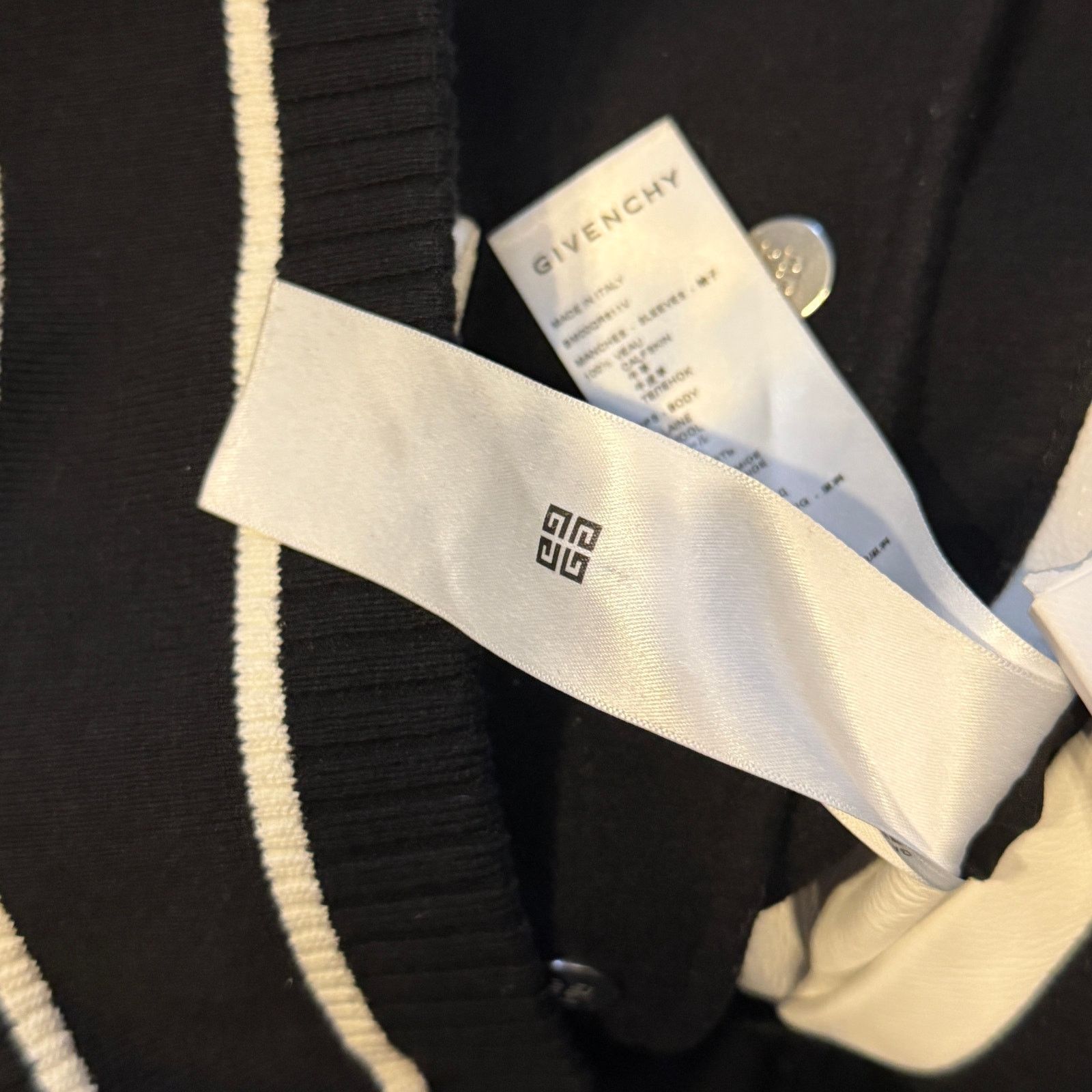 Givenchy Givenchy Wool And Grained Leather Varsity Jacket Size US L / EU 52-54 / 3 - 7 Thumbnail