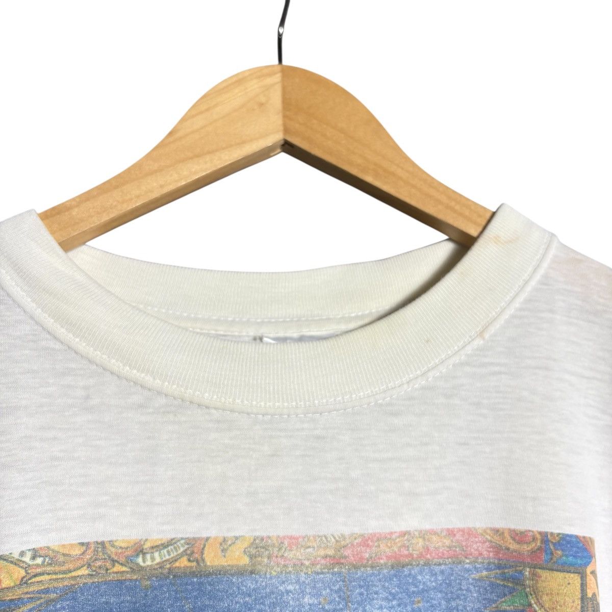 Vintage Vintage 90s Moon Face Art Graphic T-Shirt / Basic Wear Size US XXL / EU 58 / 5 - 3 Thumbnail
