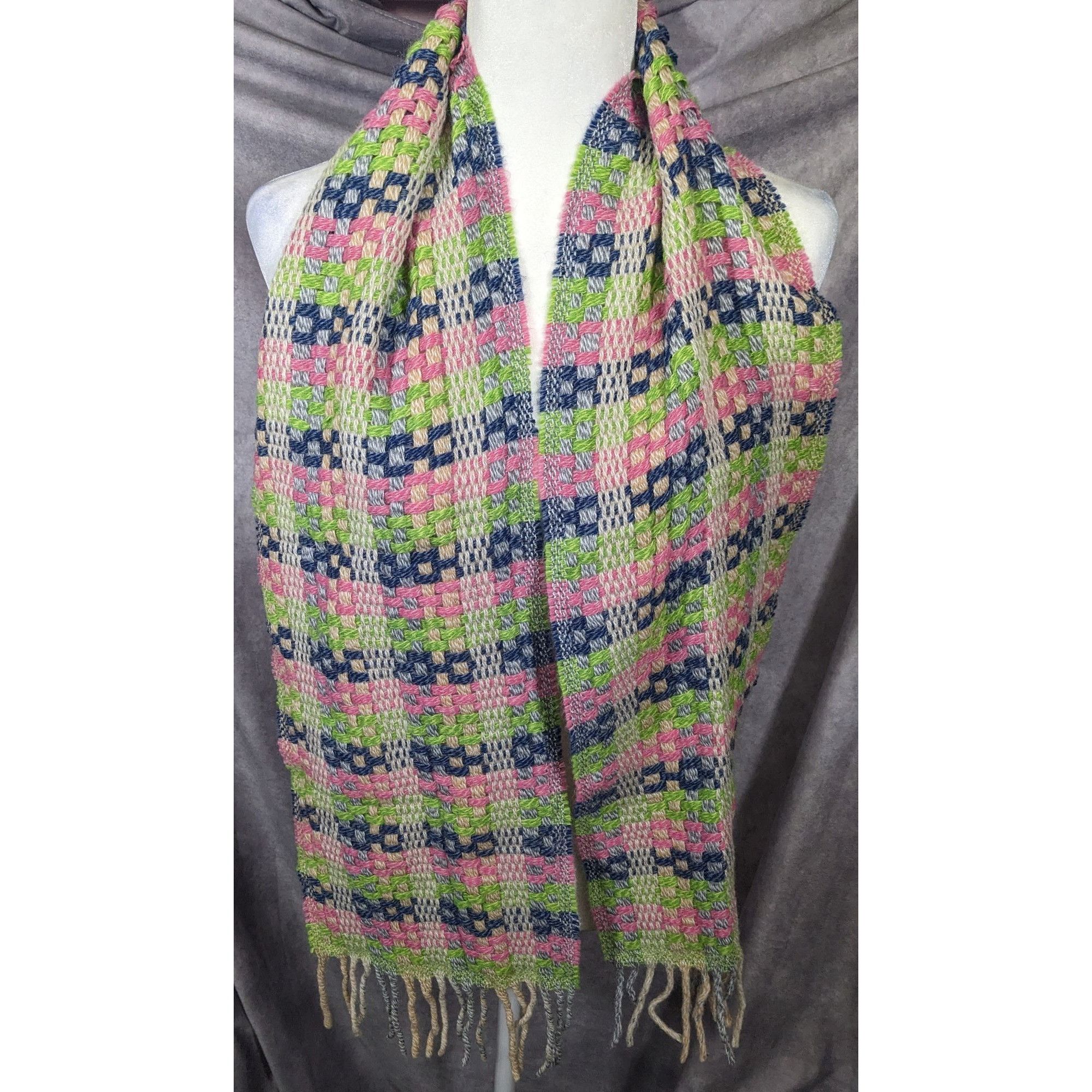 Other Rainbow Lamb's Wool Fringed Italian Scarf Size ONE SIZE - 6 Thumbnail