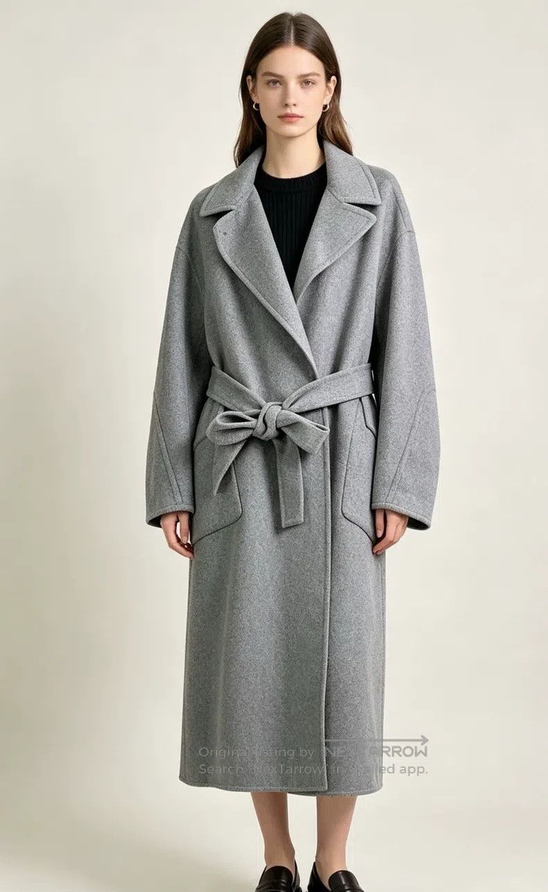 Loro Piana Loro Piana Long, loose belted cashmere coat Size M / US 6-8 / IT 42-44 - 1 Thumbnail