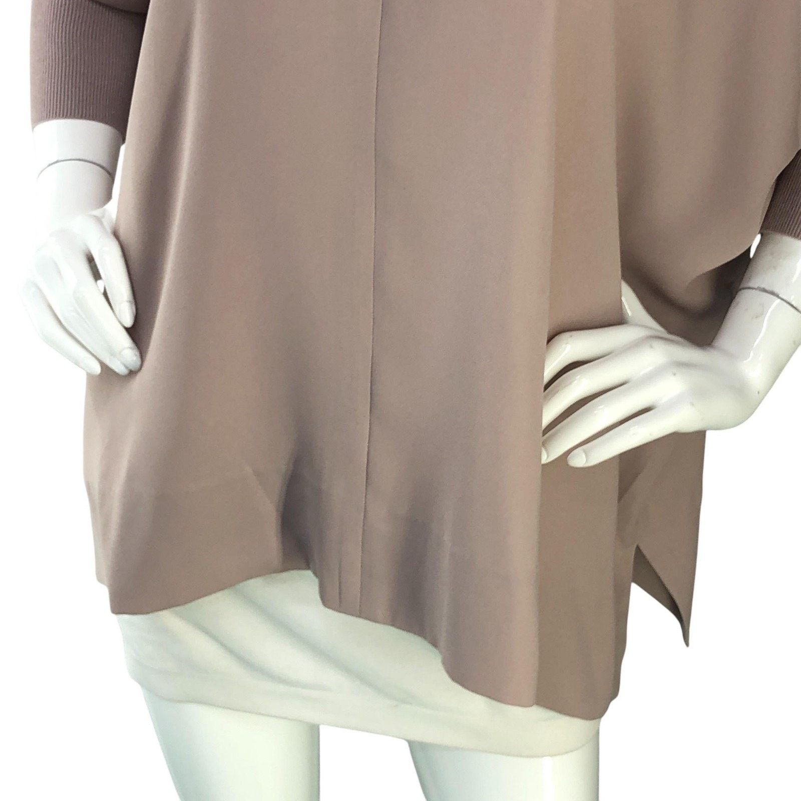 Aritzia Babaton Pullover M Pink Half Zip Short Sleeve *TINY FLAW Size M / US 6-8 / IT 42-44 - 4 Thumbnail