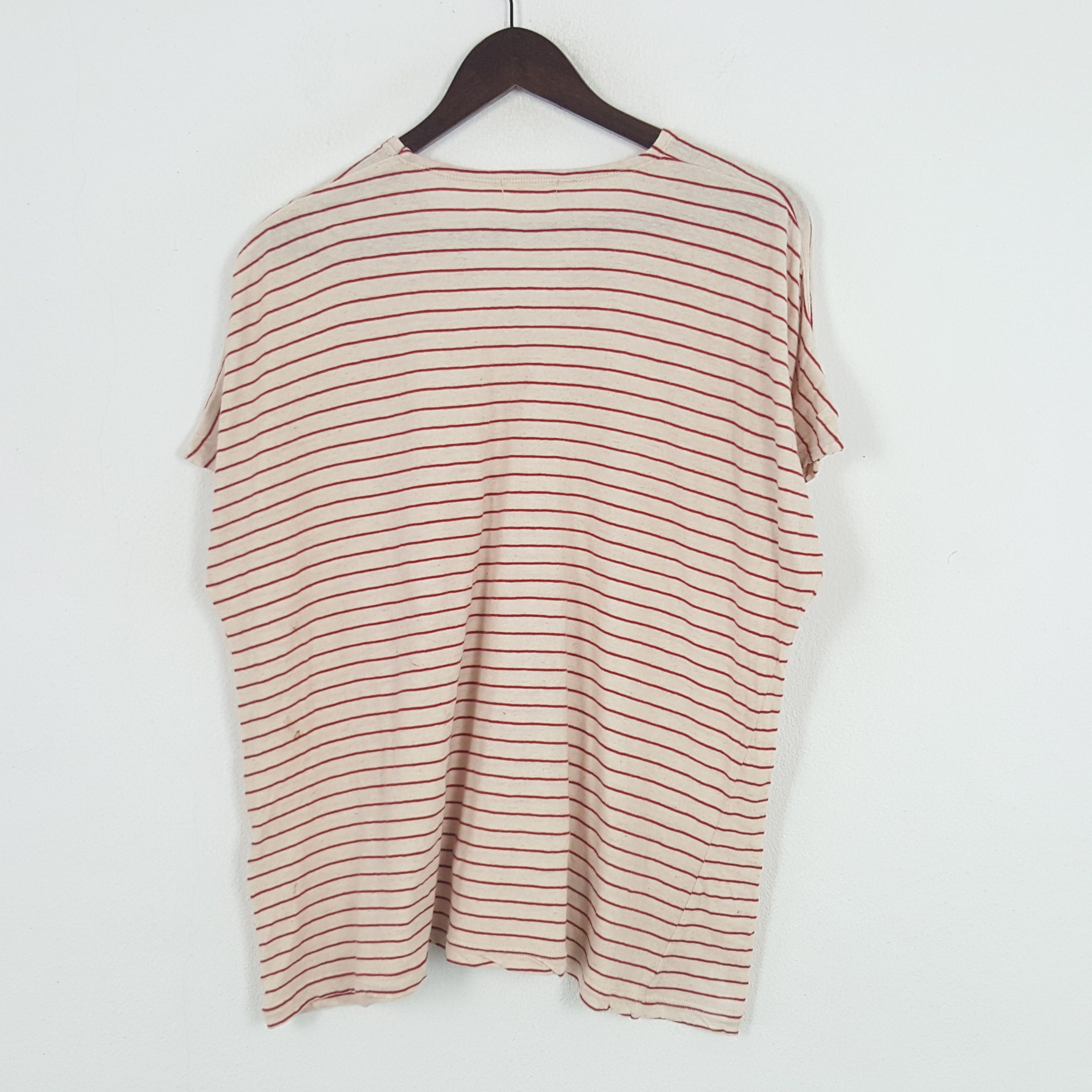 Issey Miyake × Japanese Brand × Vintage Vintage Plantation by Issey Miyake Striped Women Shirt Size M / US 6-8 / IT 42-44 - 2 Thumbnail