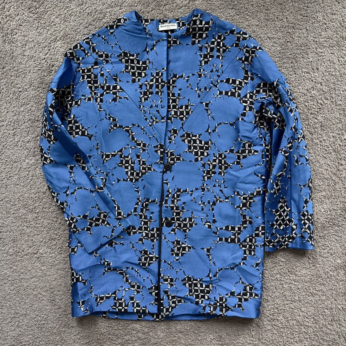 Balenciaga COAT WITH PRINT BALENCIAGA - Balenciaga Peacoat Size M / US 6-8 / IT 42-44 - 1 Thumbnail
