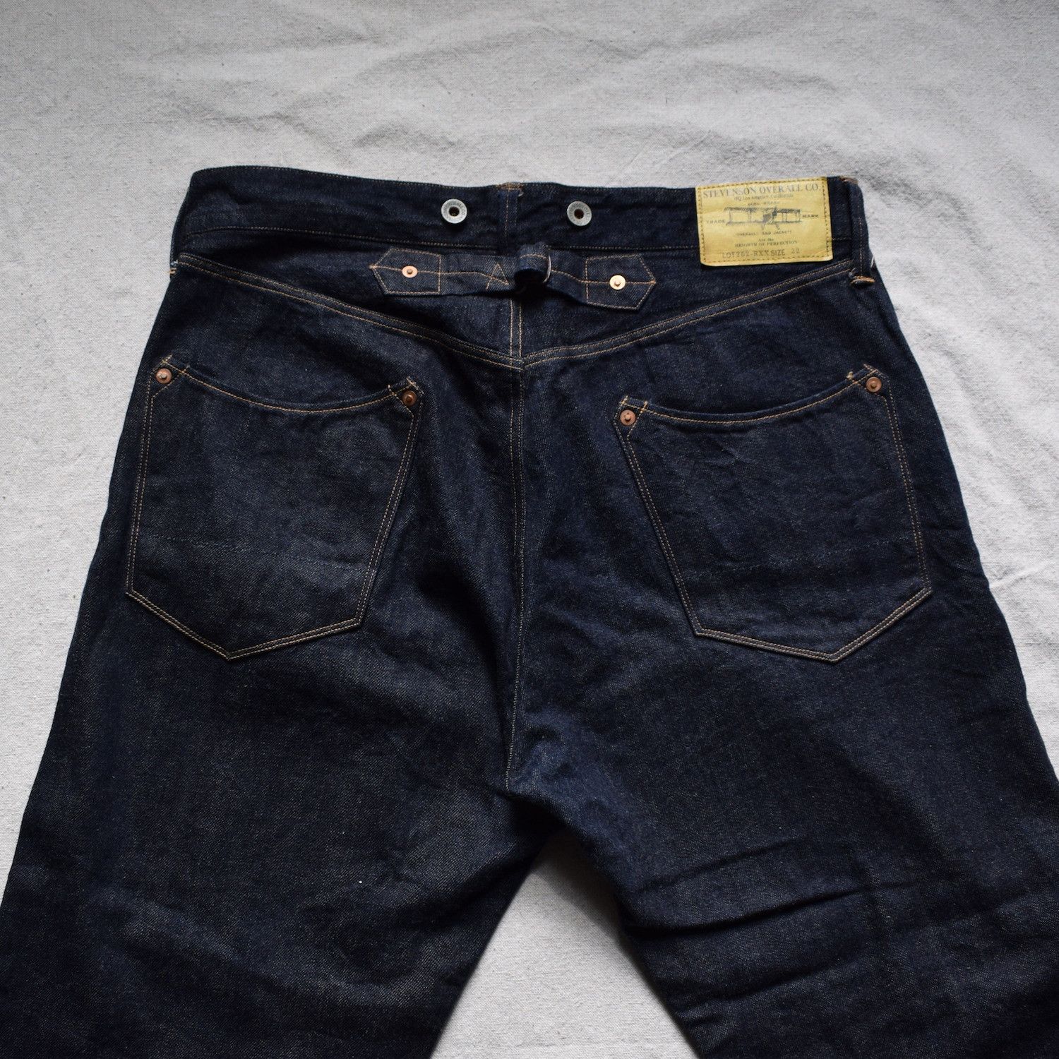 Stevenson Overall Co. 1930's Denim Waist Overalls - Stevenson Overall Co. - Sz 32 Size US 32 / EU 48 - 5 Thumbnail