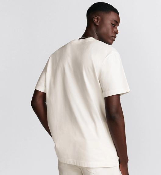 Dior o1w1db10525 493J69 Relaxed-Fit T-Shirt in White Size US M / EU 48-50 / 2 - 6 Thumbnail