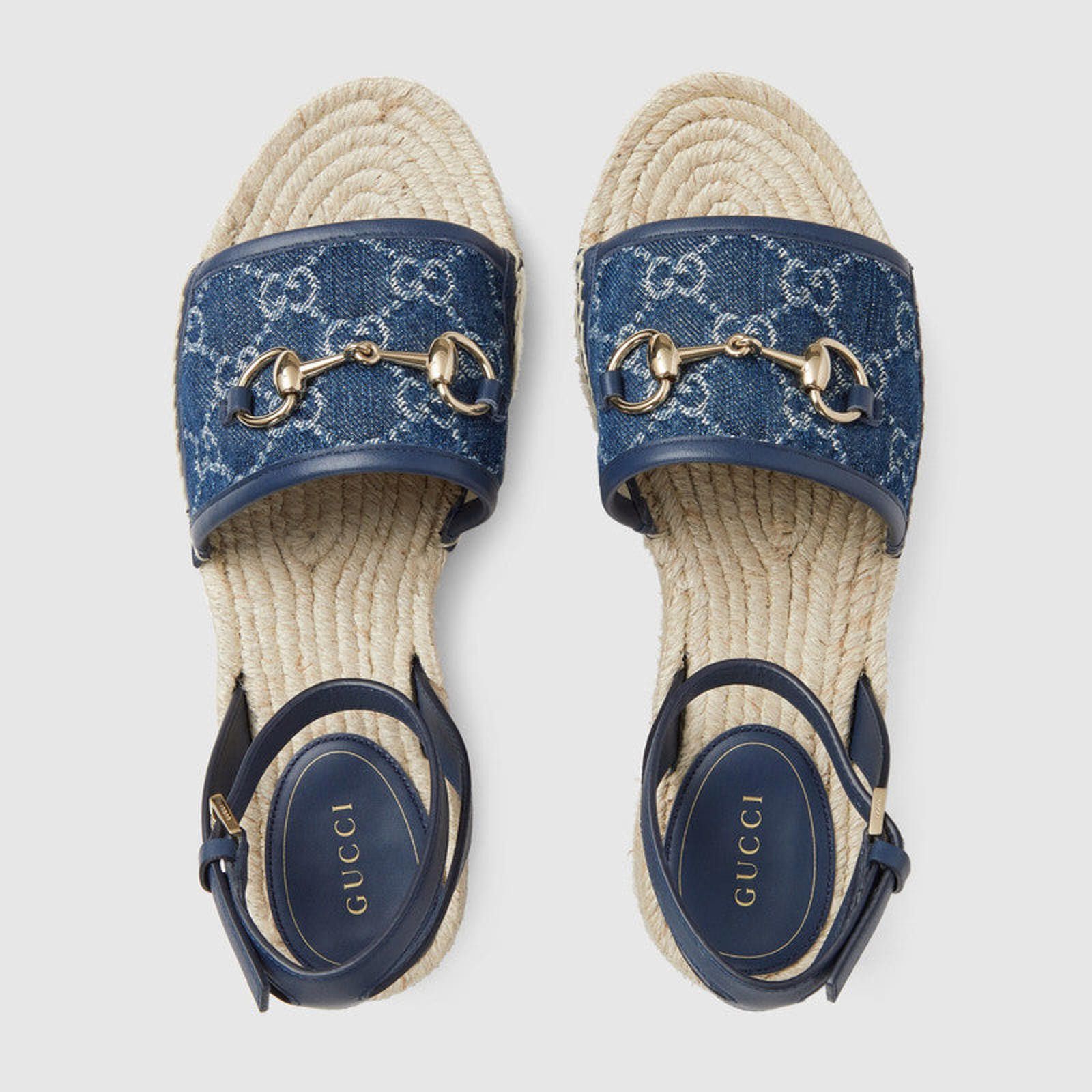 Gucci Gucci Horsebit GG Platform Espadrilles Size US 7.5 / IT 37.5 - 3 Thumbnail