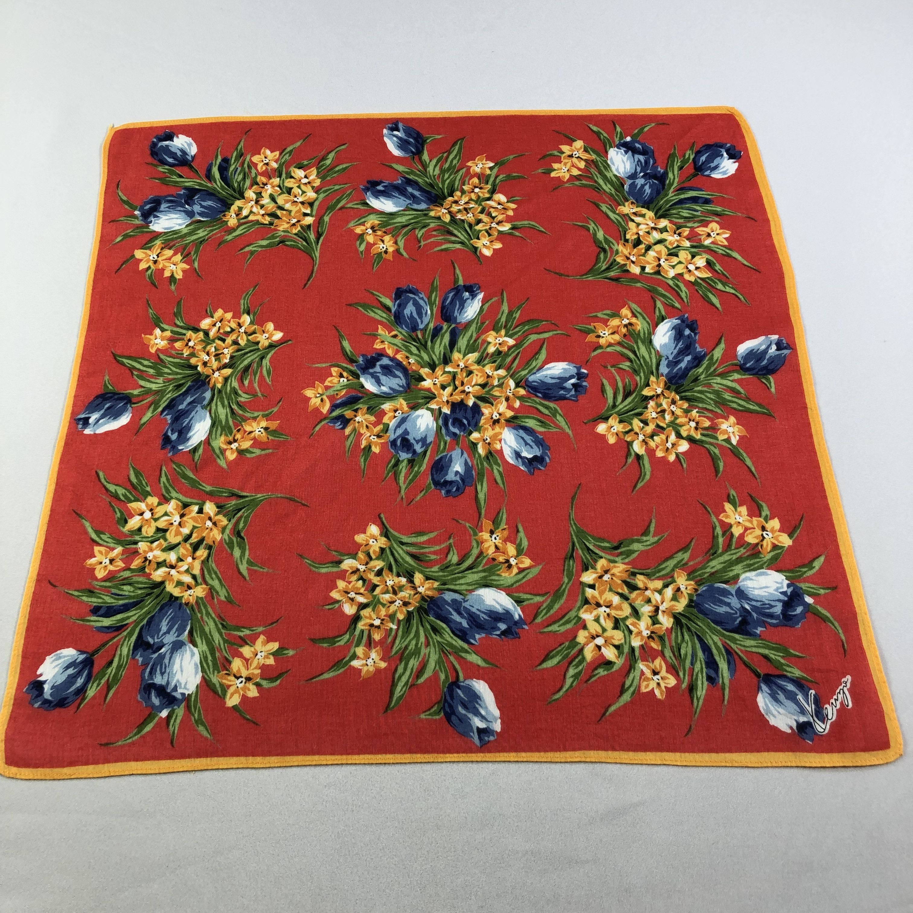 Japanese Brand × Kenzo × Vintage Kenzo Handkerchief Neckerchief Bandana H1652 Size ONE SIZE - 2 Thumbnail