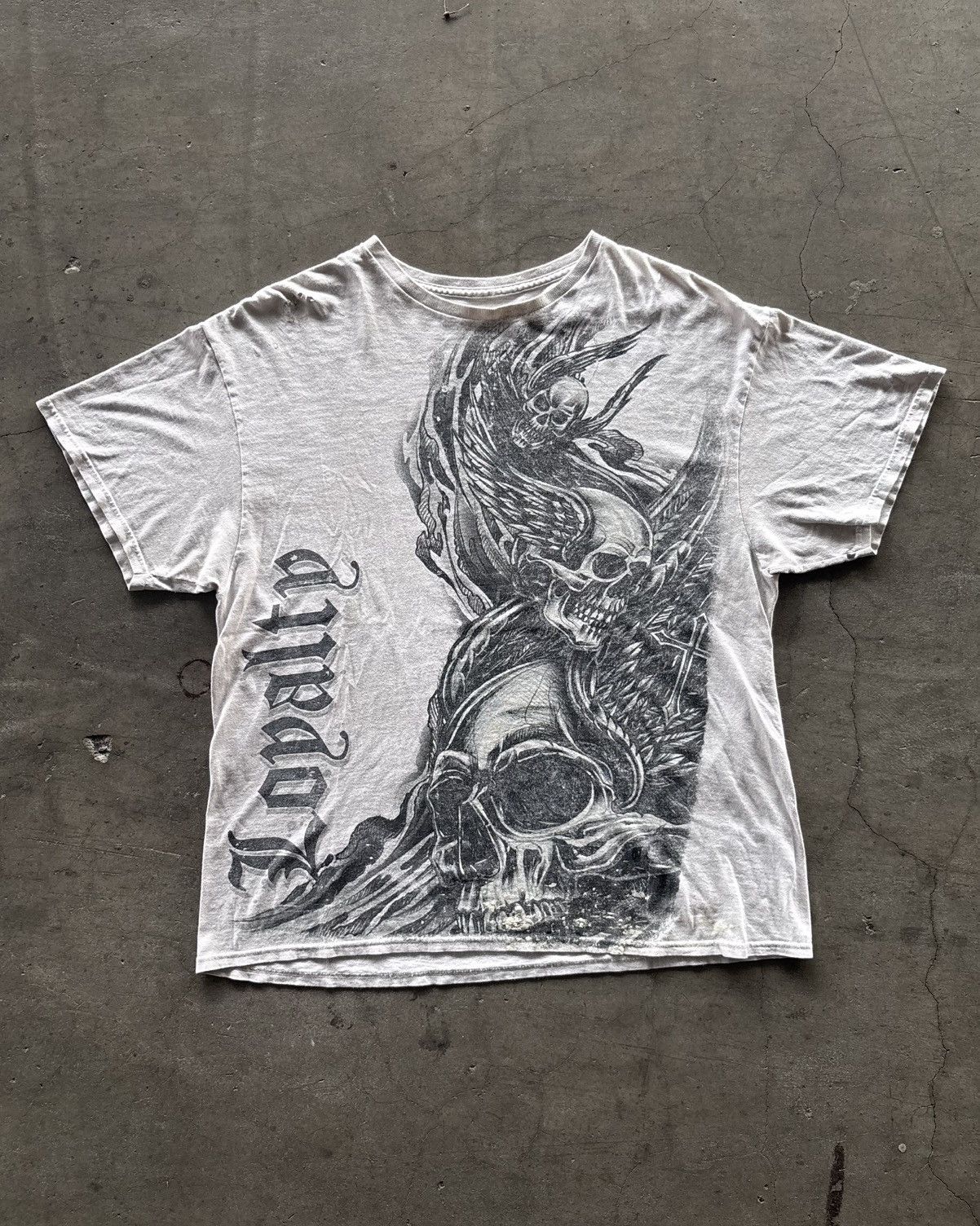 Japanese Brand Vintage Poem Loyalty Tee Size US XL / EU 56 / 4 - 1 Thumbnail