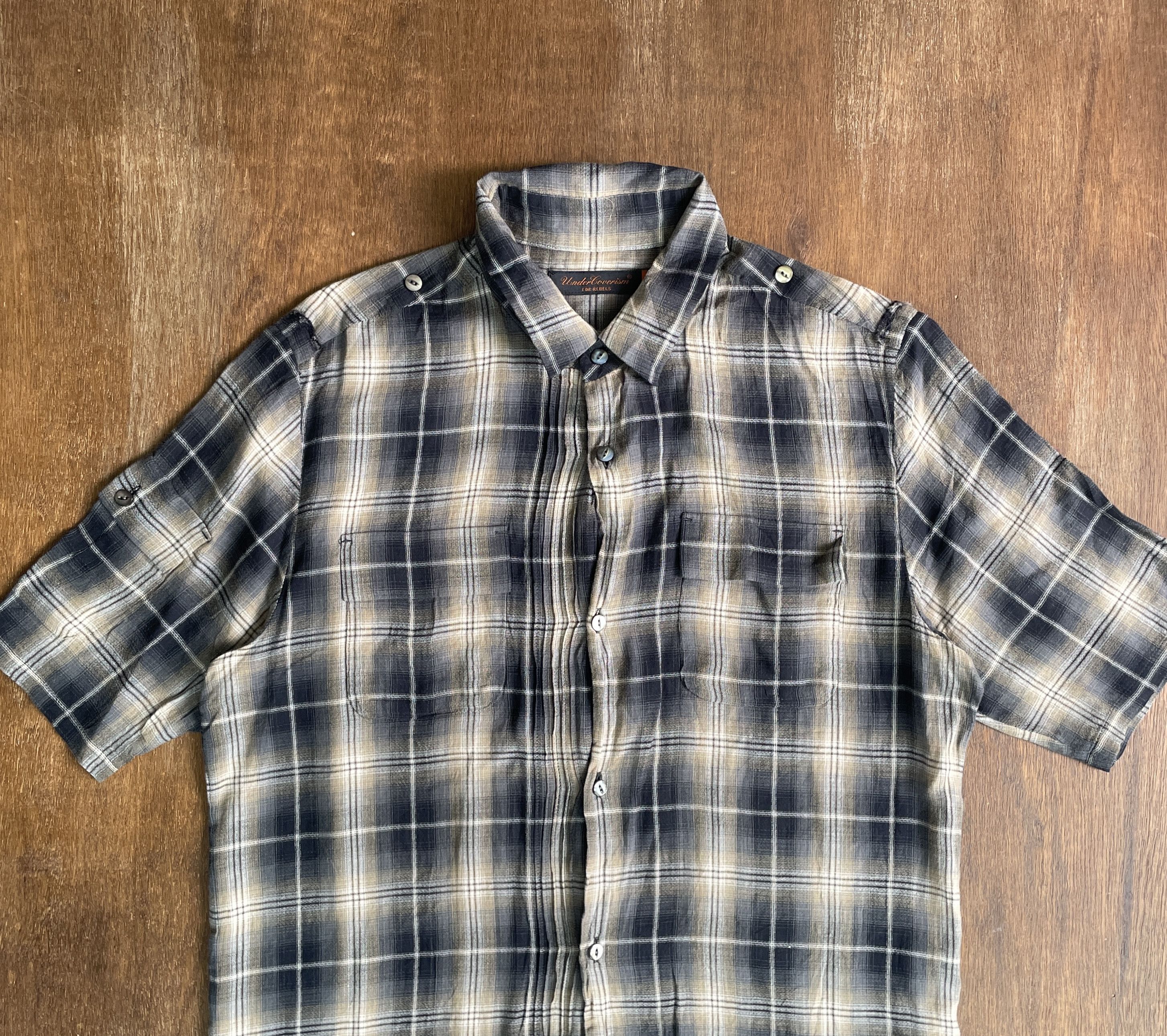 Undercover Undercover Jun Takahashi Plaid Shortsleeves Shirt Size US M / EU 48-50 / 2 - 2 Thumbnail