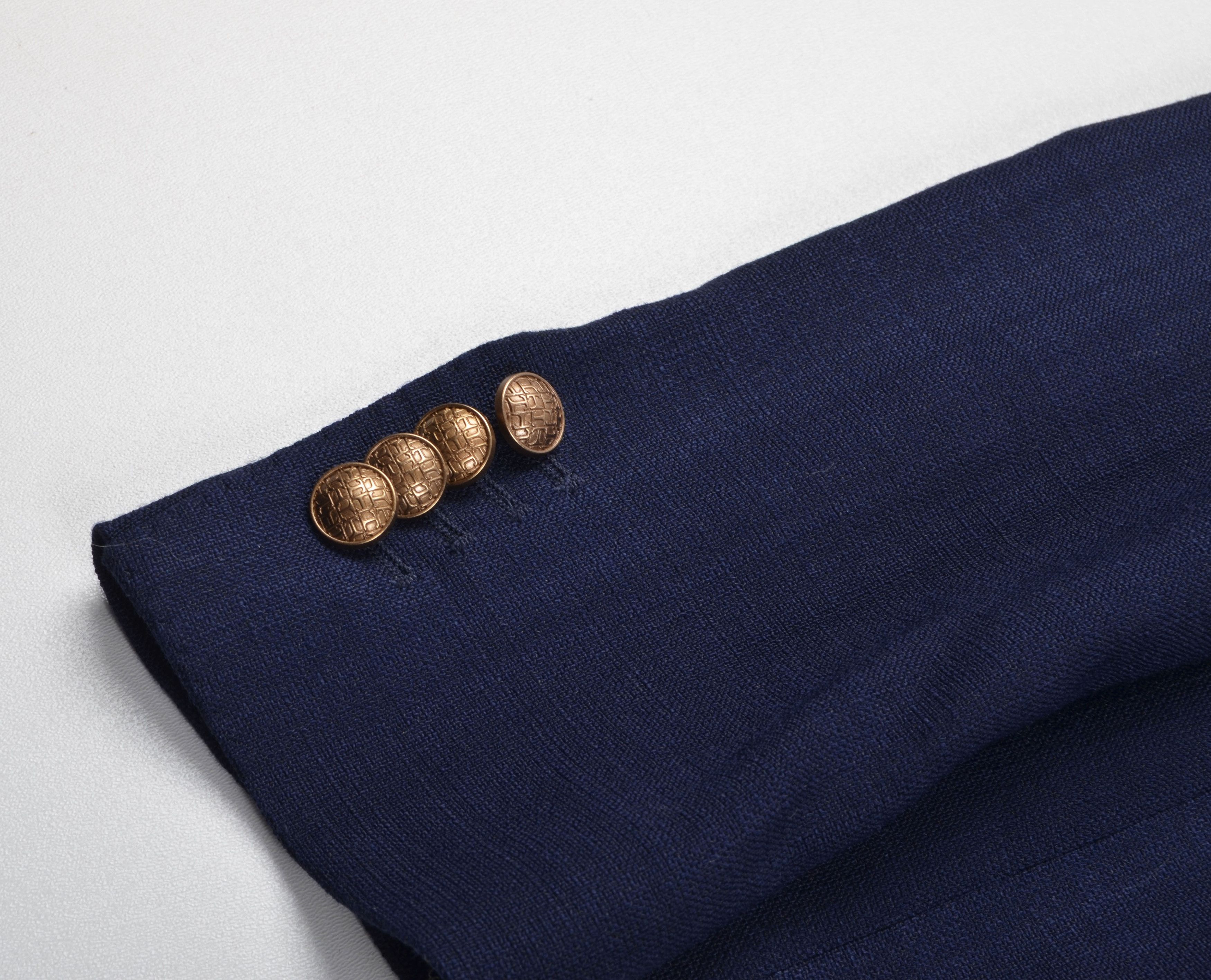 Tagliatore Tagliatore Double Breasted Blue Gold Buttons Blazer Jacket Size M / US 6-8 / IT 42-44 - 7 Thumbnail