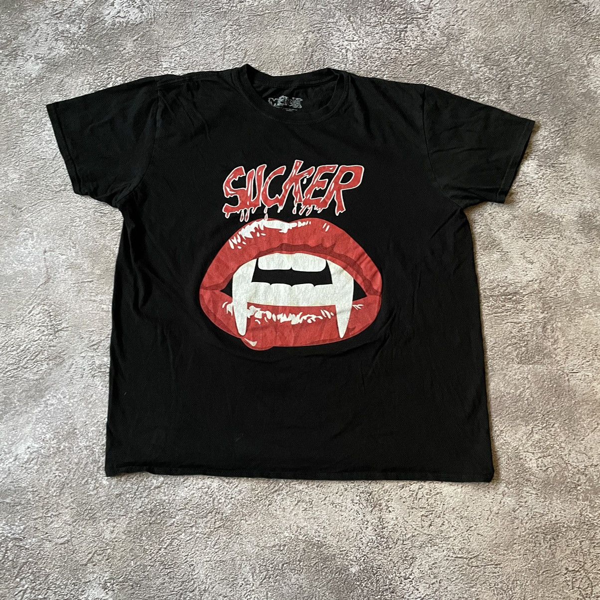 Vintage Vintage Y2K ADULT SLOGAN Tee SUCKER VAMPIRE XL Size US XL / EU 56 / 4 - 3 Thumbnail