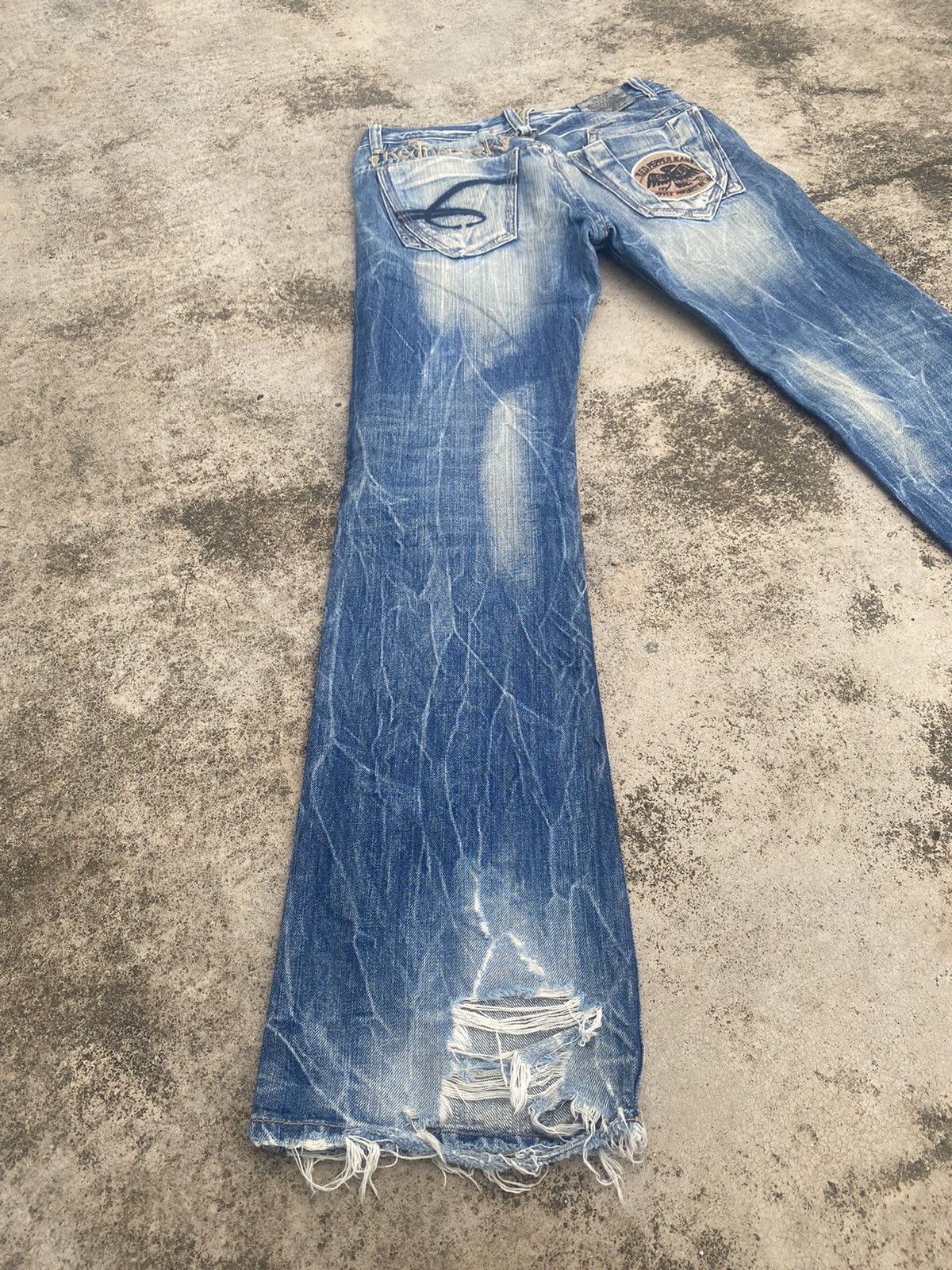 If Six Was Nine × Japanese Brand Flare Jeans Ref Pepper Clawmark Tunder Size US 32 / EU 48 - 14 Thumbnail