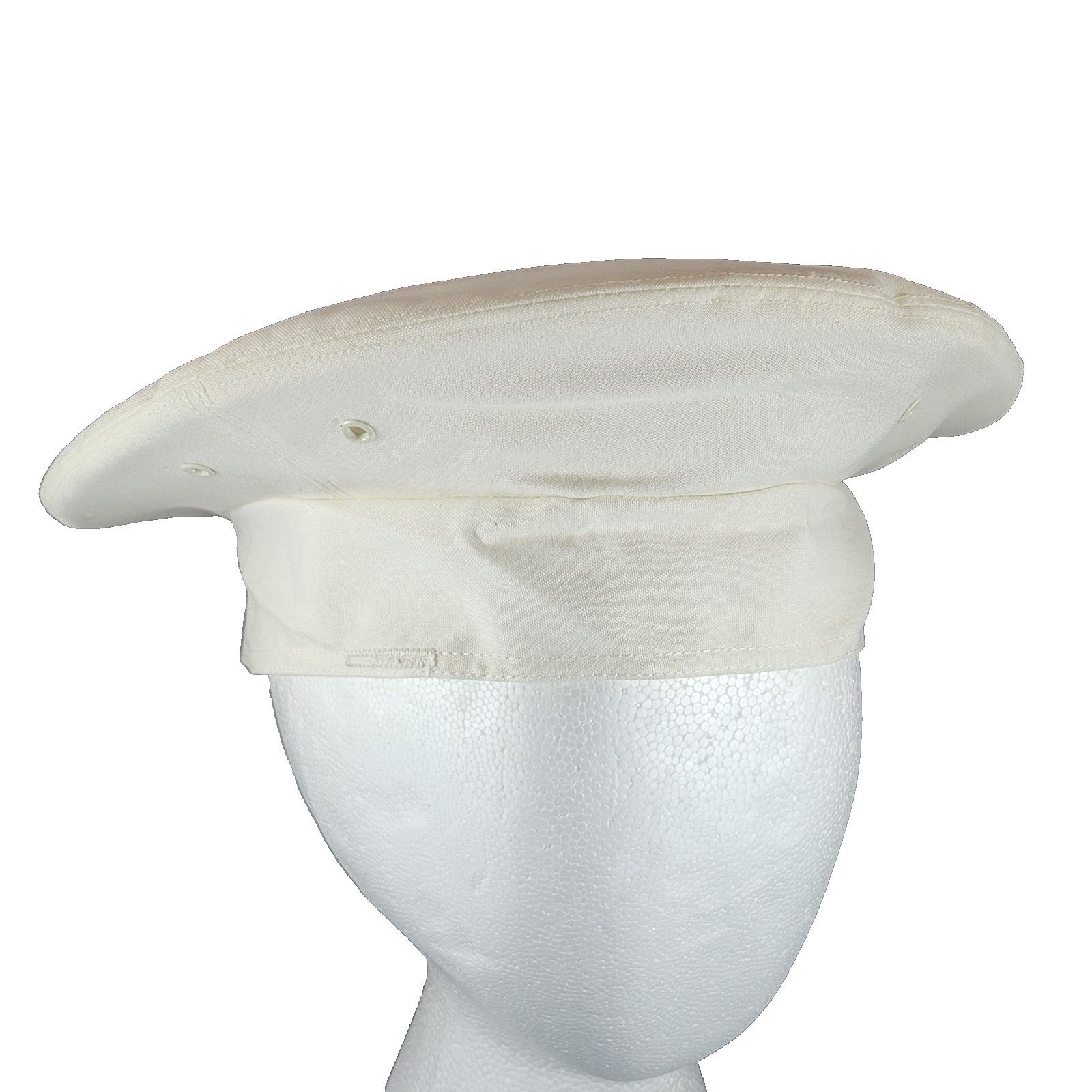 Other Art Caps White Military Sailor Uniform Hat Cover 6-7/8 White Size ONE SIZE - 1 Thumbnail