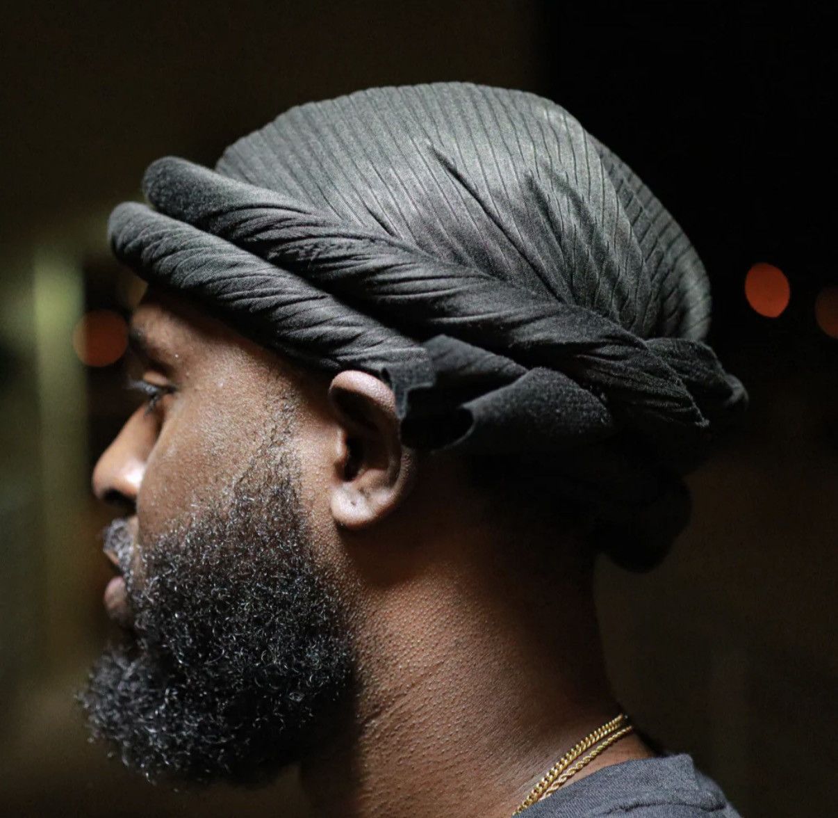 Other Premium Black Male Turban Size/96x18 Size ONE SIZE - 1 Thumbnail