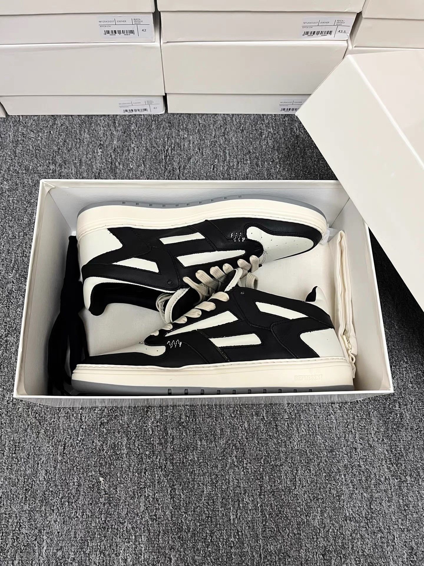 Represent Clo. Represent Reptor Low Leather Sneakers K34 Size US 10 / EU 43 - 4 Thumbnail