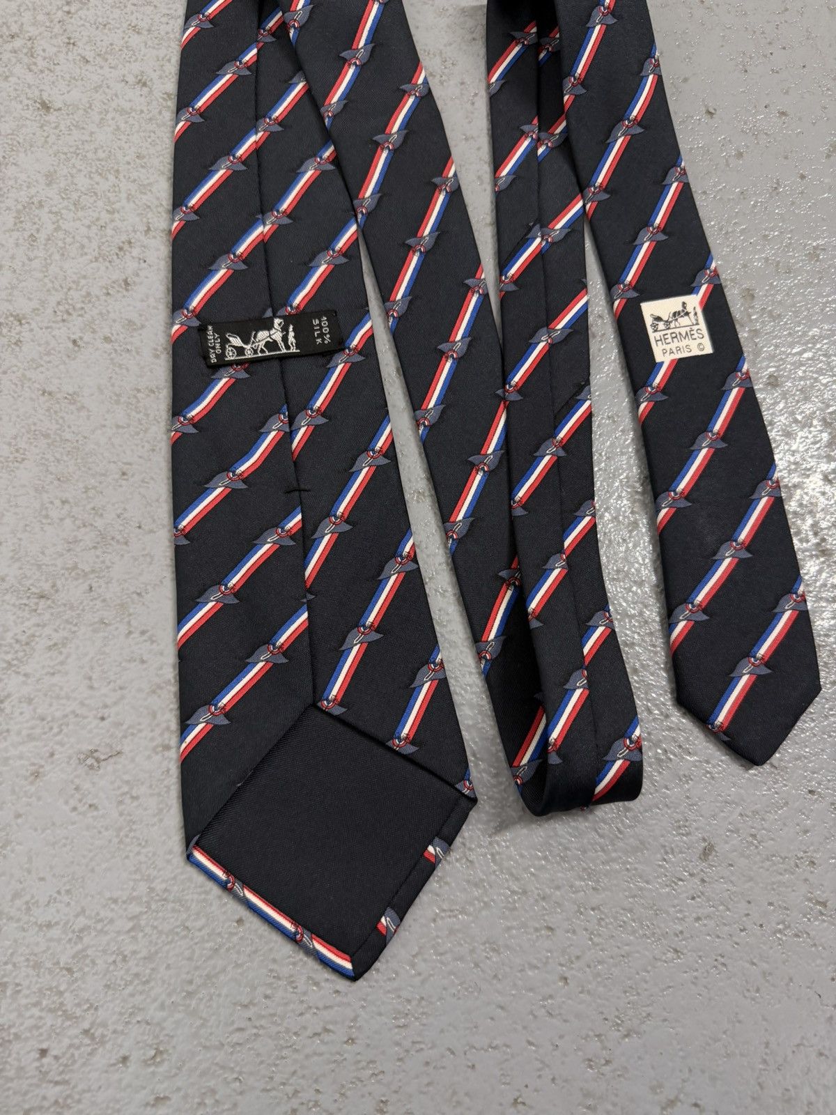Hermes Hermes Silk Tie Size ONE SIZE - 3 Thumbnail