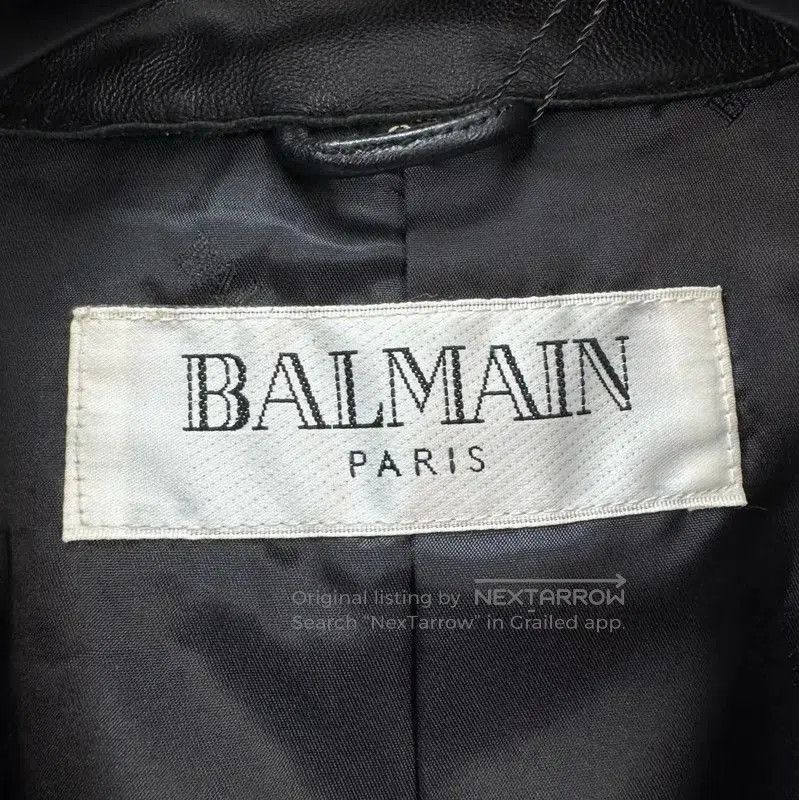 Balmain Balmain Black Leather Long Sleeve Jacket . Size US S / EU 44-46 / 1 - 6 Thumbnail